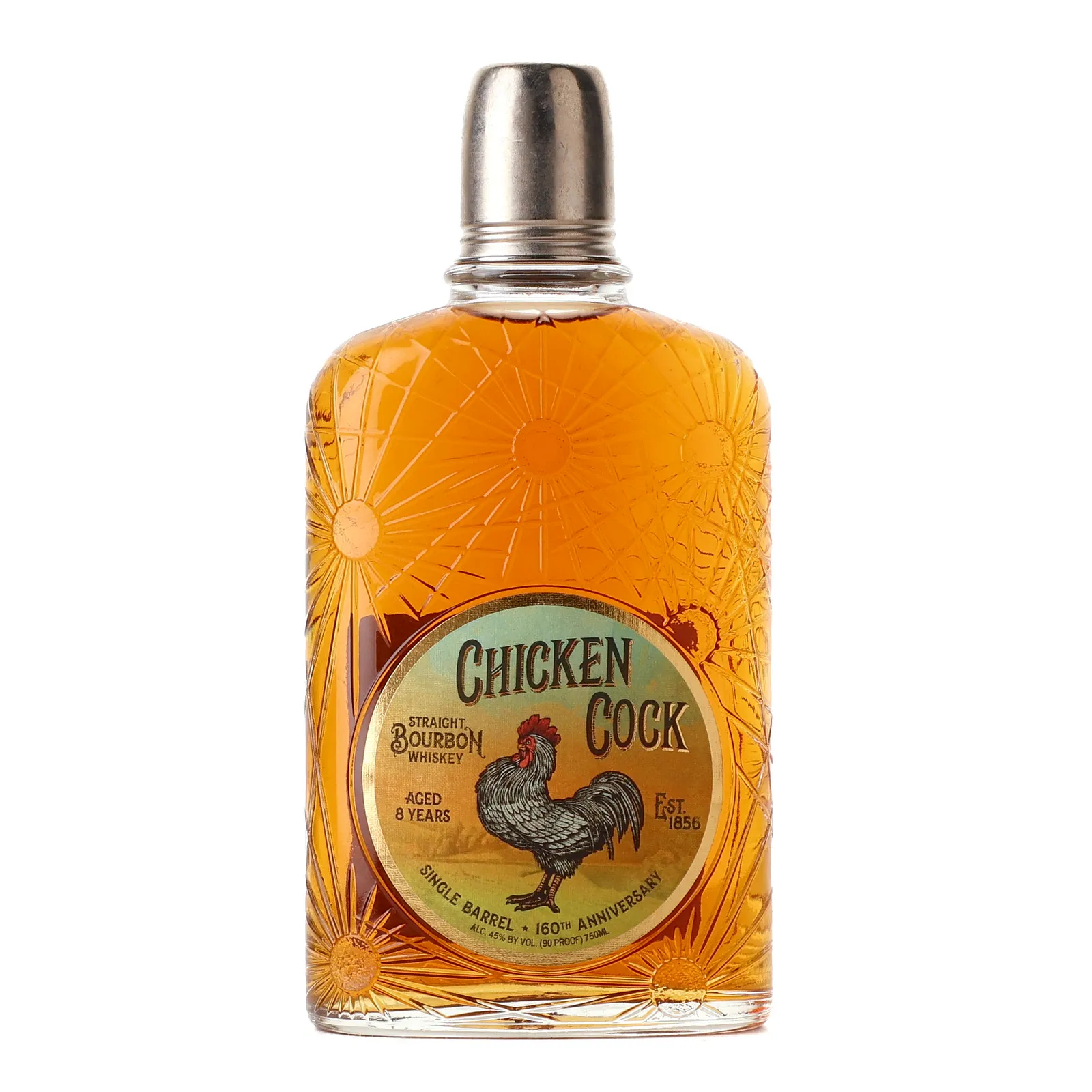 Chicken Cock 160th Anniversary Single Barrel 8 Year Old, Cask #10, 2017, 45% whisky bottle