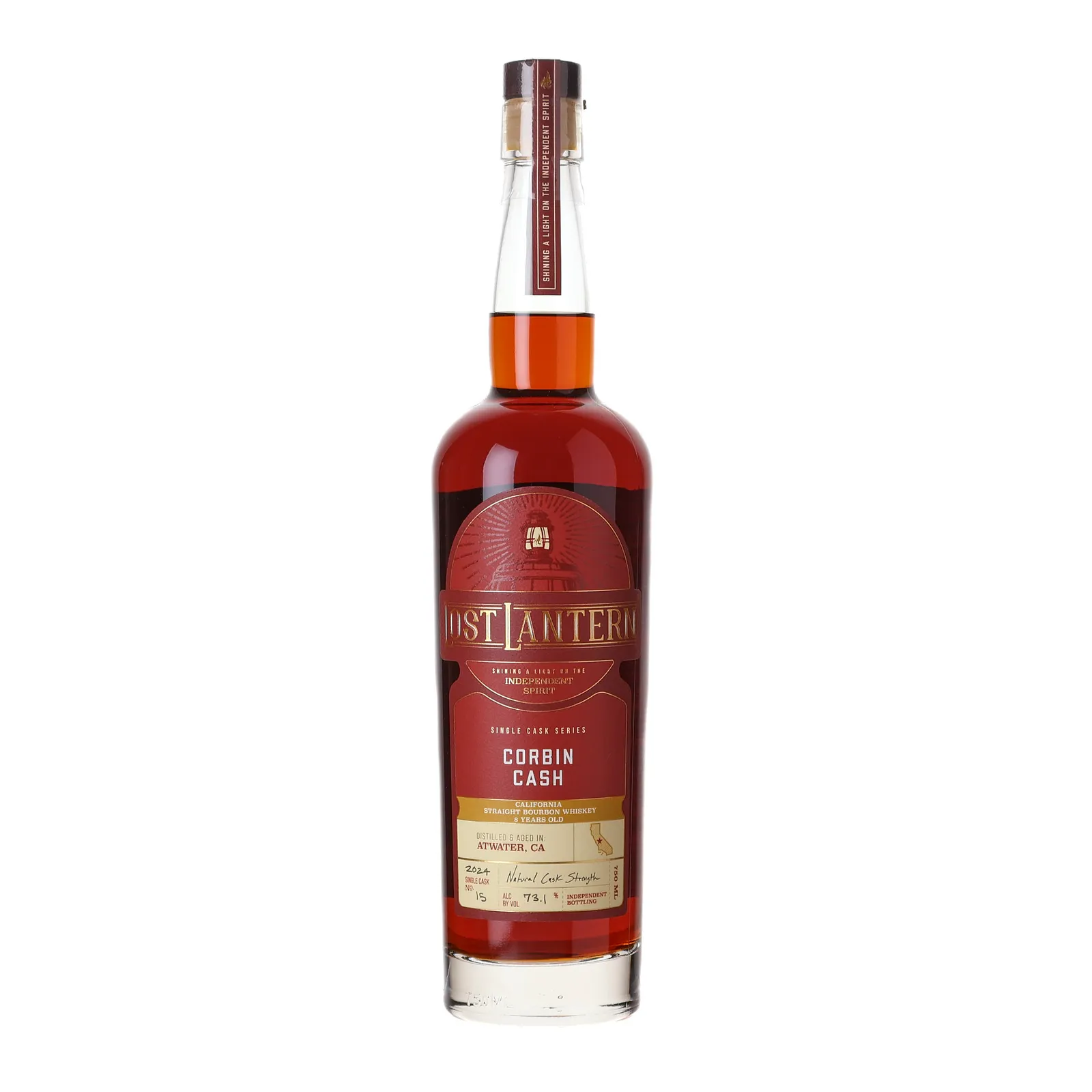 Corbin Cash Single Cask Series 8 Year Old, Cask #15, 2024, Lost Lantern, 73.1% whisky bottle
