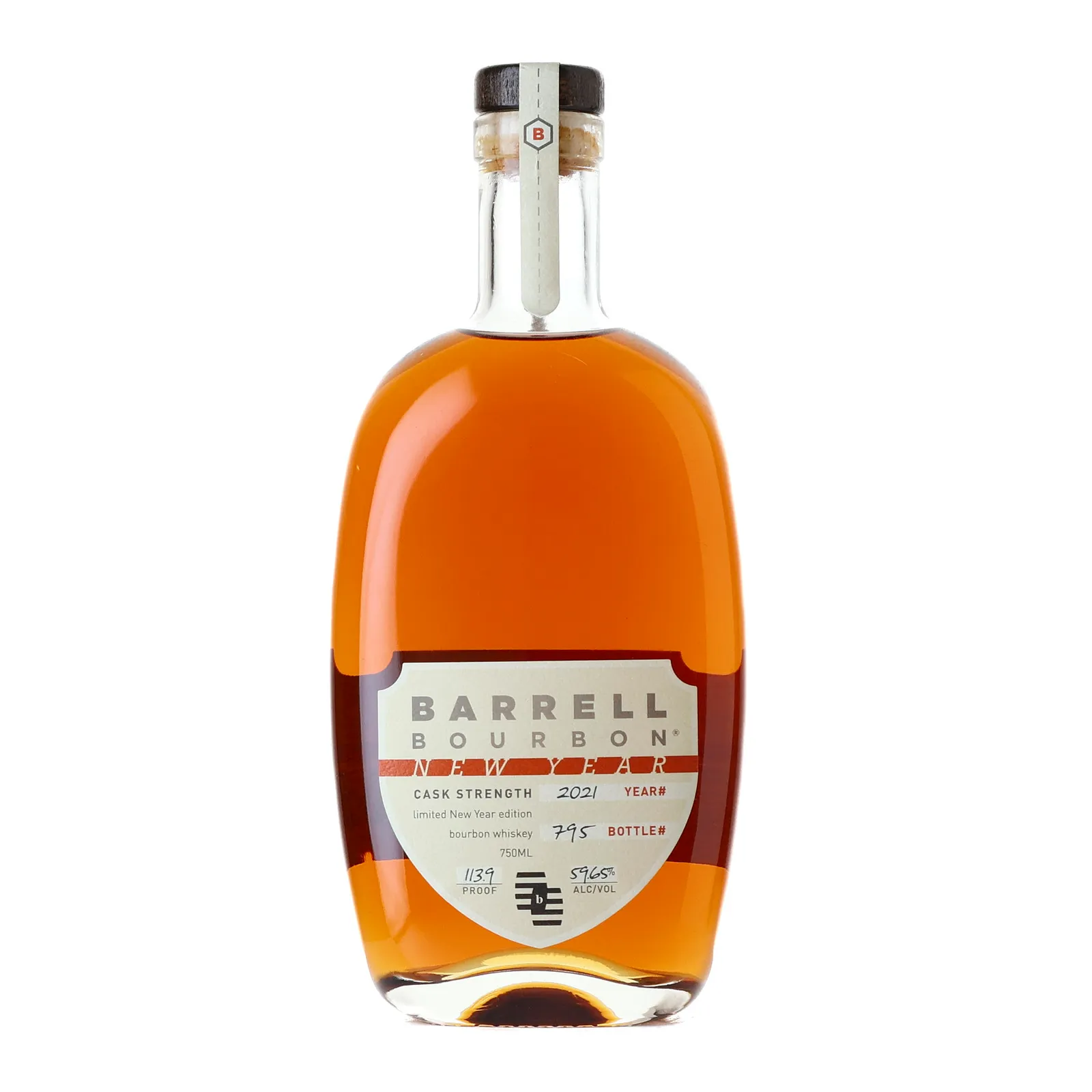 Barrell Craft Spirits New Year Cask Strength Bourbon, Batch No. 2021, 2021, 59.65% whisky bottle