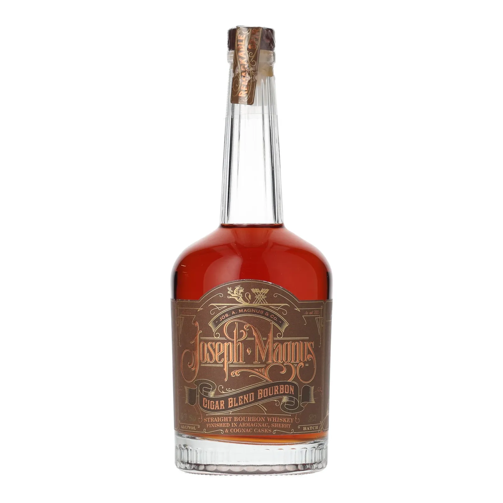 Joseph A. Magnus Cigar Blend Bourbon, Armagnac, Cognac & Sherry Cask, Batch No. 82, 63.5% whisky bottle