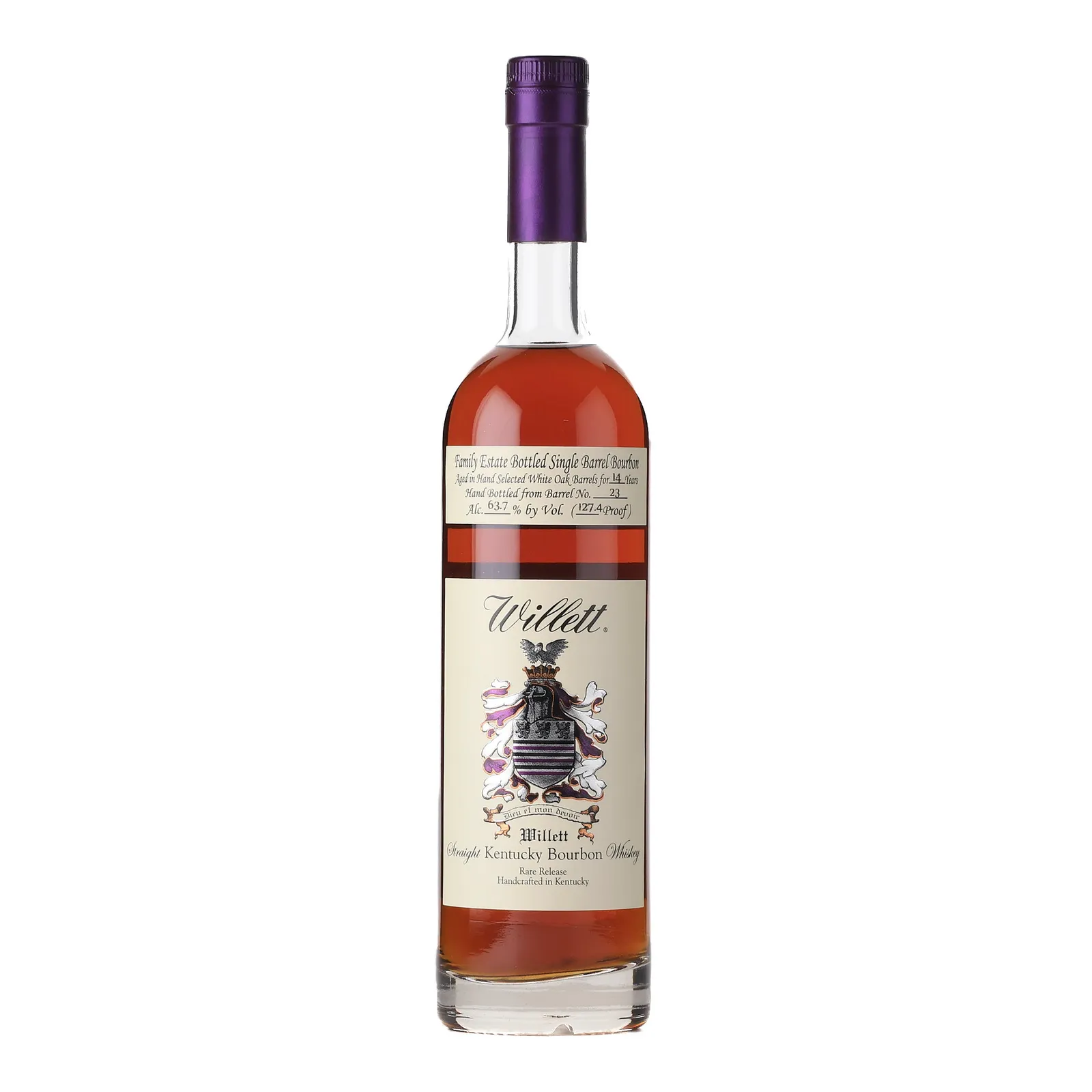 Willett Family Estate The Estate Tour Private Barrel Selection 14 Year Old, New American Oak Cask, Cask #23, 63.7% whisky bottle