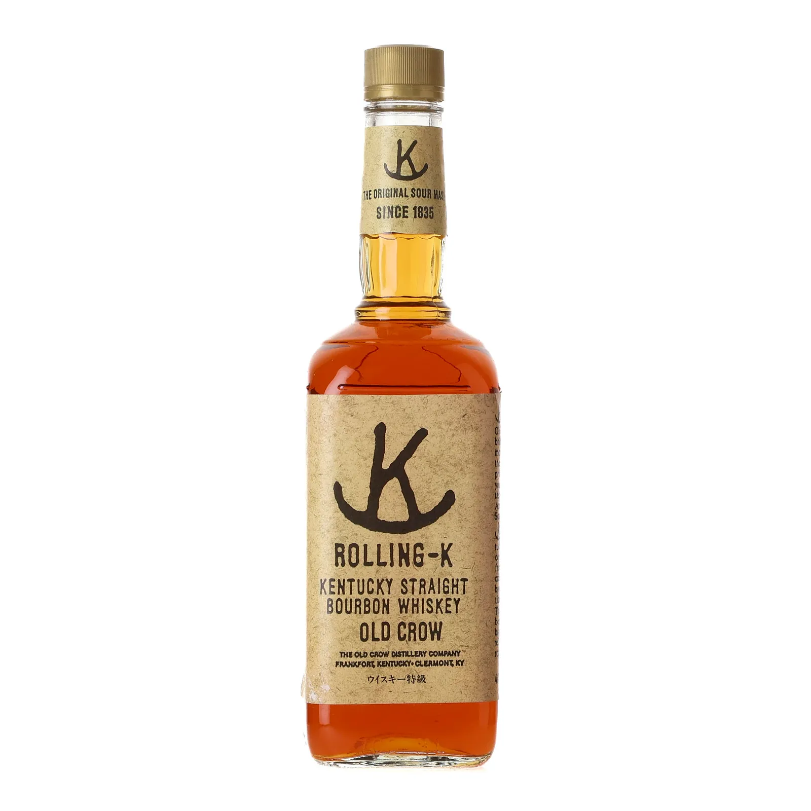 Old Crow Rolling-K, 40% whisky bottle