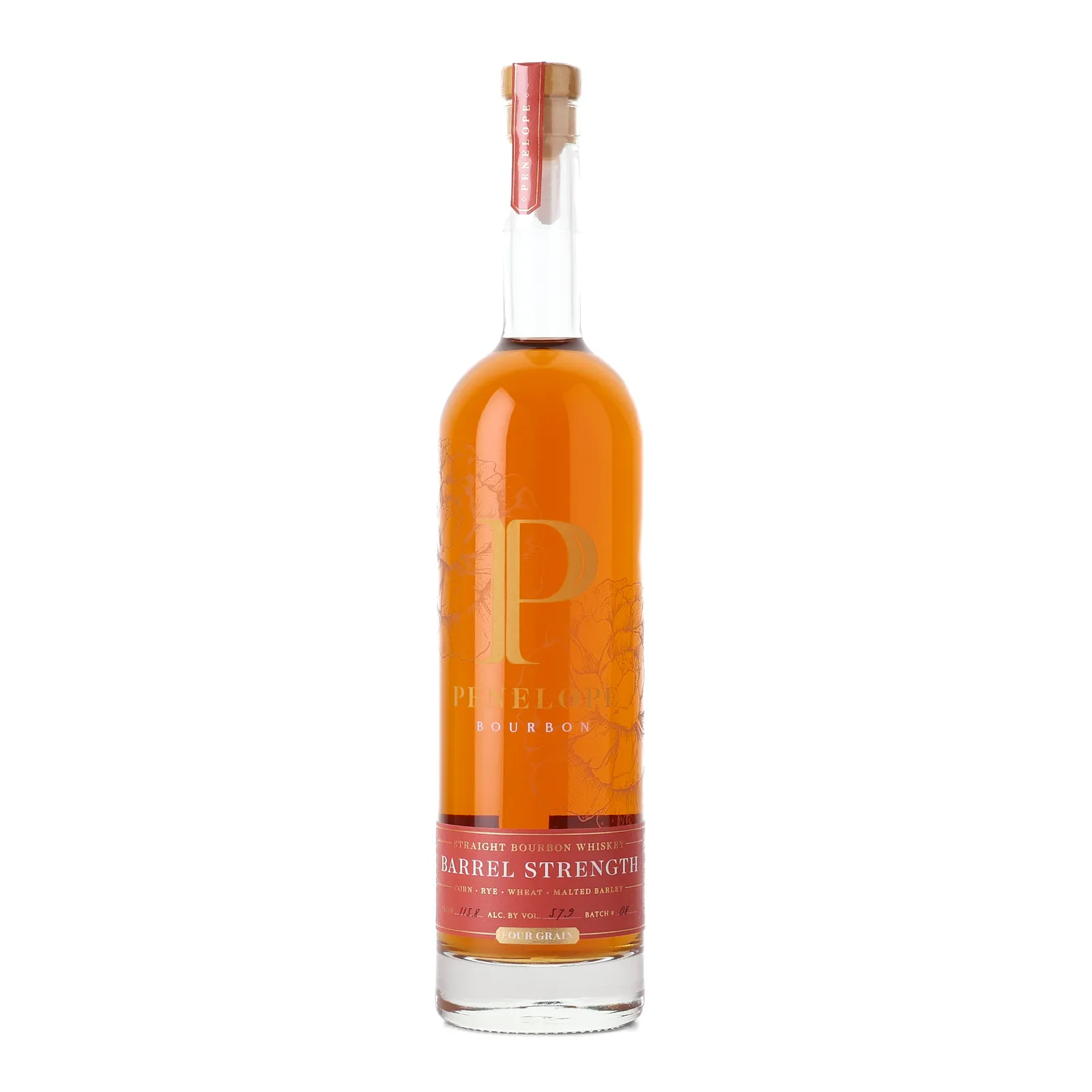 Penelope Four Grain Barrel Strength 3 Year Old, Bourbon Cask, Batch No. 08, 2021, 57.9% whisky bottle