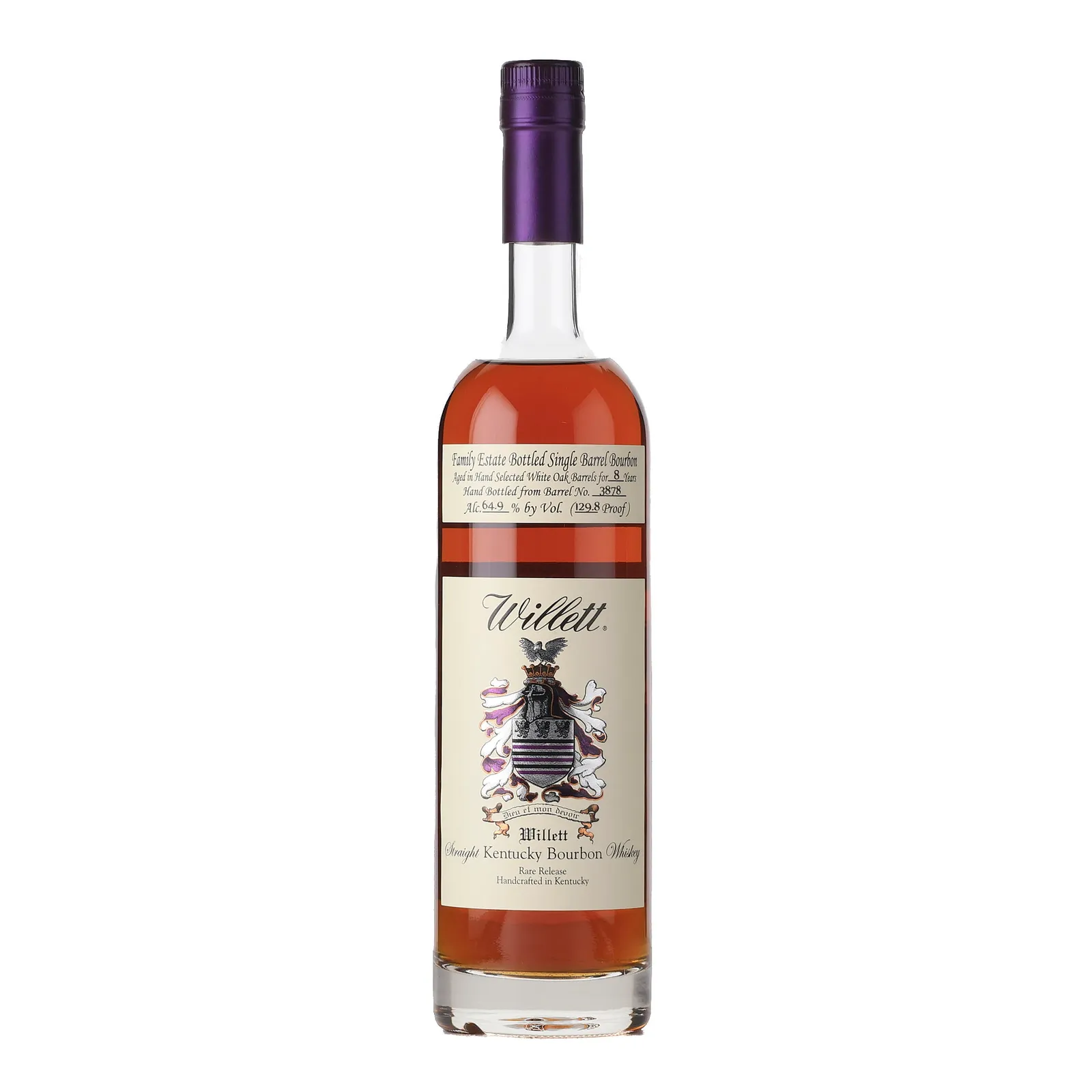 Willett Family Estate Single Barrel 'The Estate Tour' 8 Year Old, White Oak Cask, Cask #3878, 64.9% whisky bottle