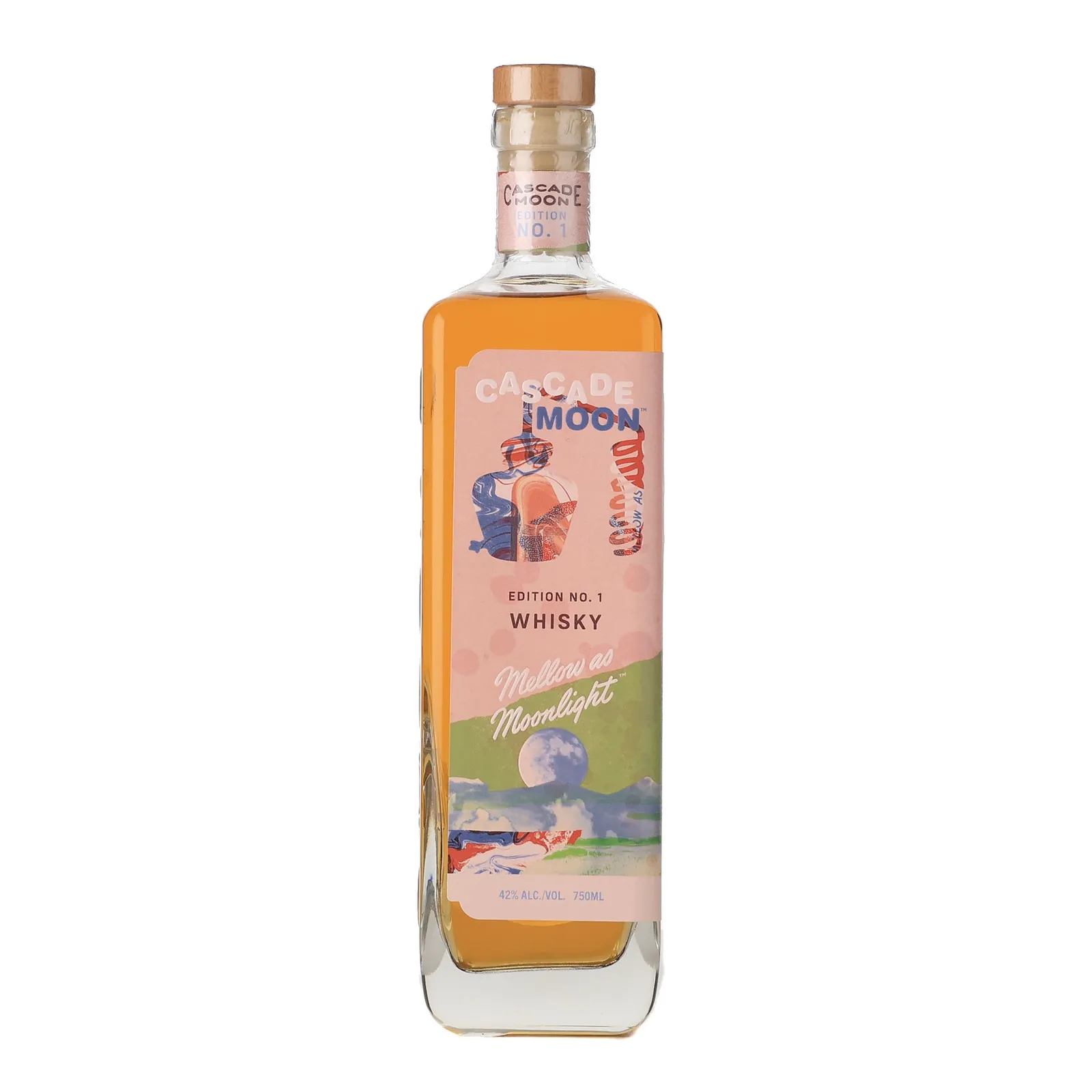 Cascade Moon 'Mellow As Moonlight' Edition No. 1 11 Year Old, New Charred Oak Cask, Batch No. 1, 42% whisky bottle