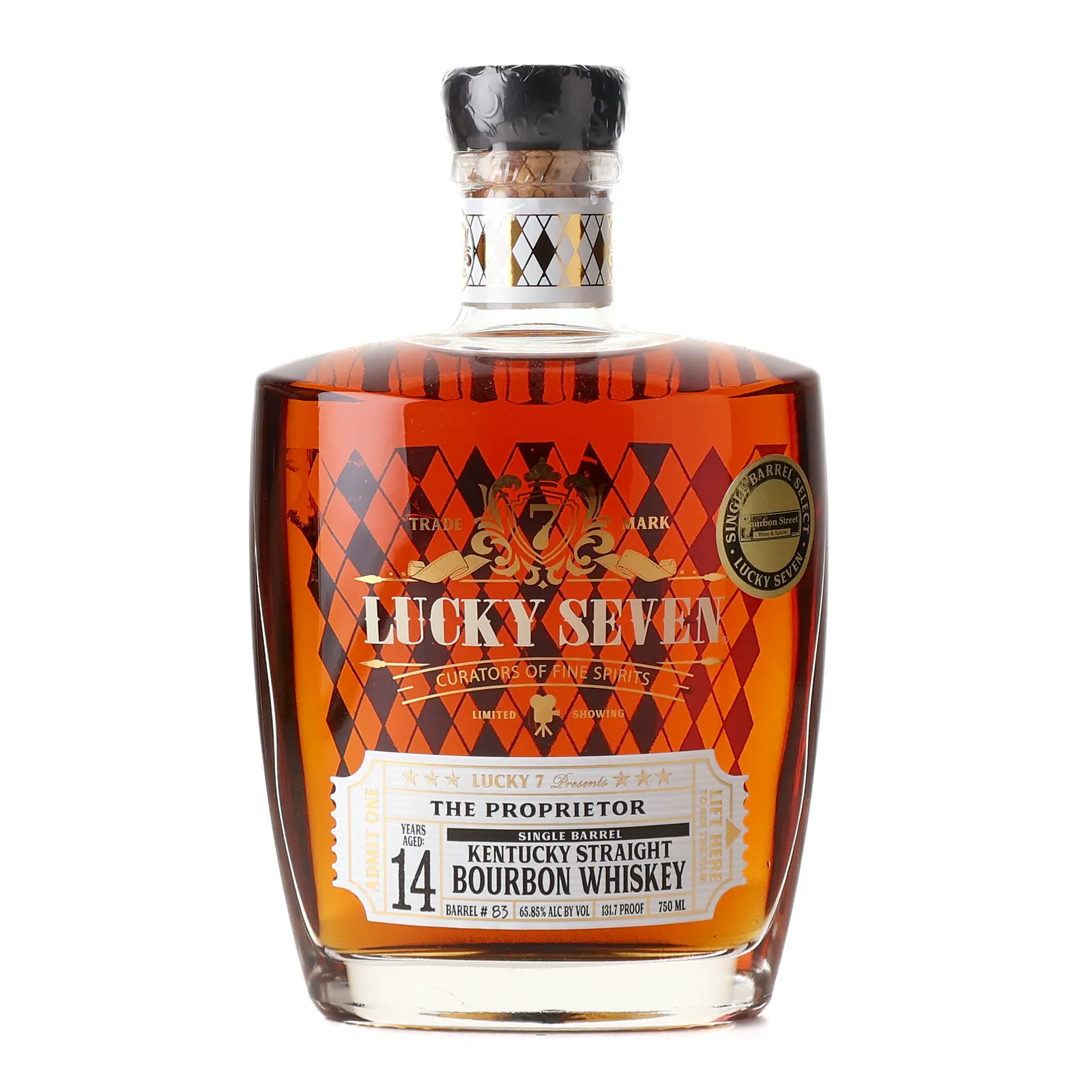 Lucky Seven The Proprietor 14 Year Old, New Charred Oak Cask, Cask #83, 65.8% whisky bottle