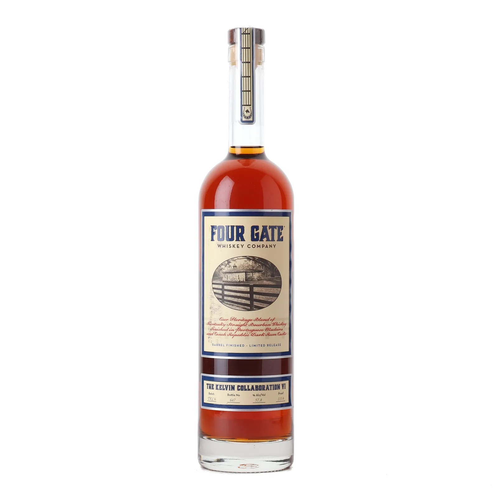 Four Gate The Kelvin Collaboration VI 9 Year Old, Madeira & Rum Cask, Batch No. TKC6, 2024, 57.8% whisky bottle