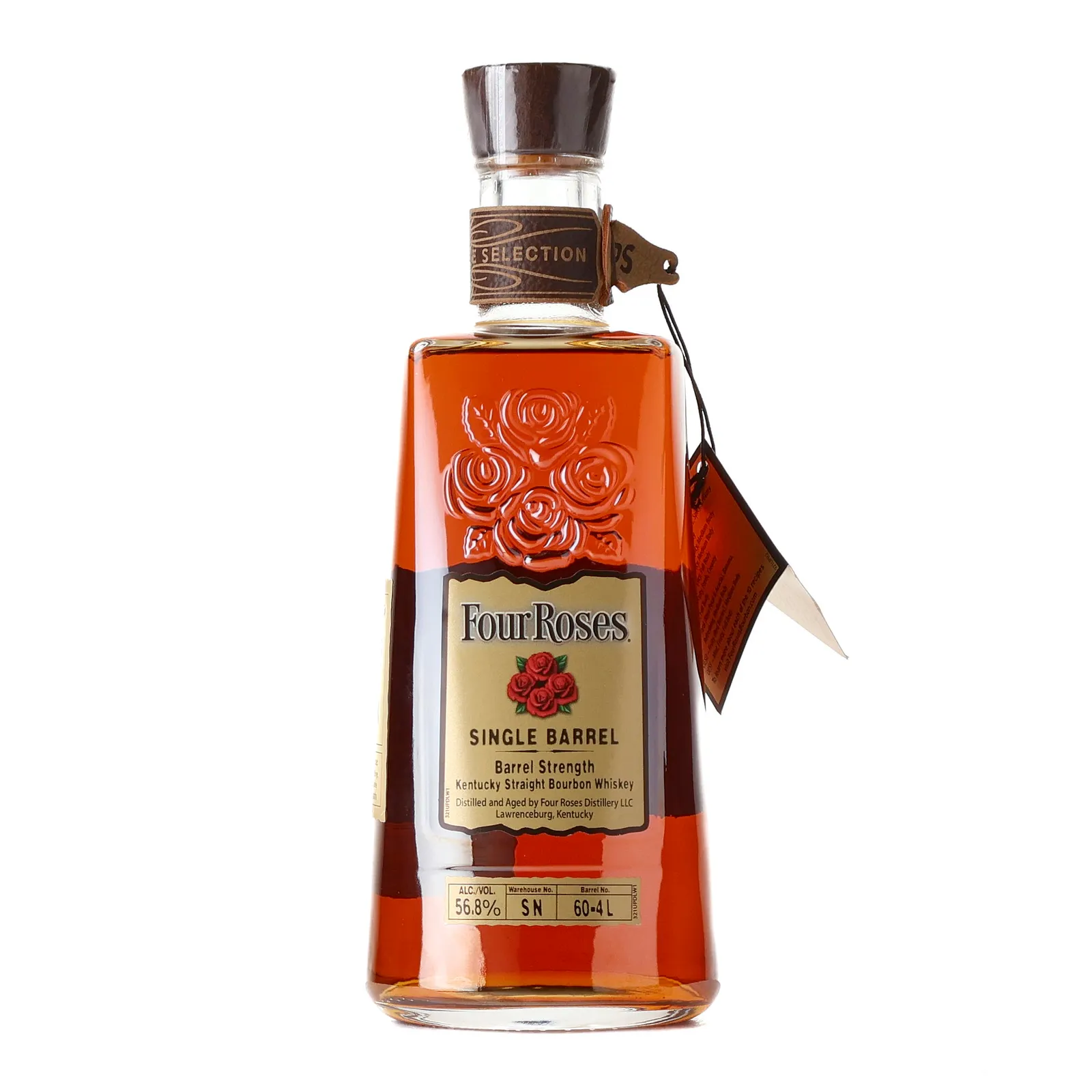 Four Roses Single Barrel Barrel Strength OBSO 10 Year Old, Cask #60-4L, 2025, 56.8% whisky bottle