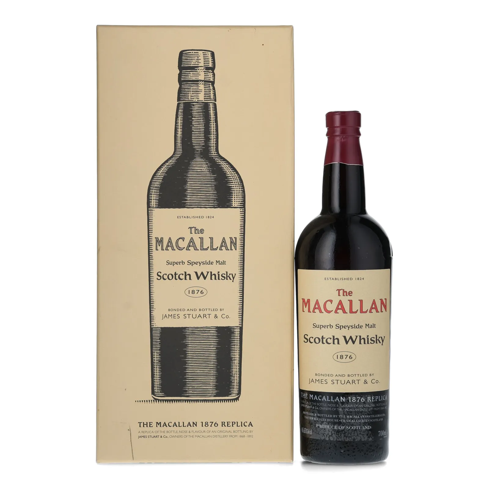 Macallan 1876 Replica, Bourbon & Sherry Cask, 2003, 40.6% whisky bottle