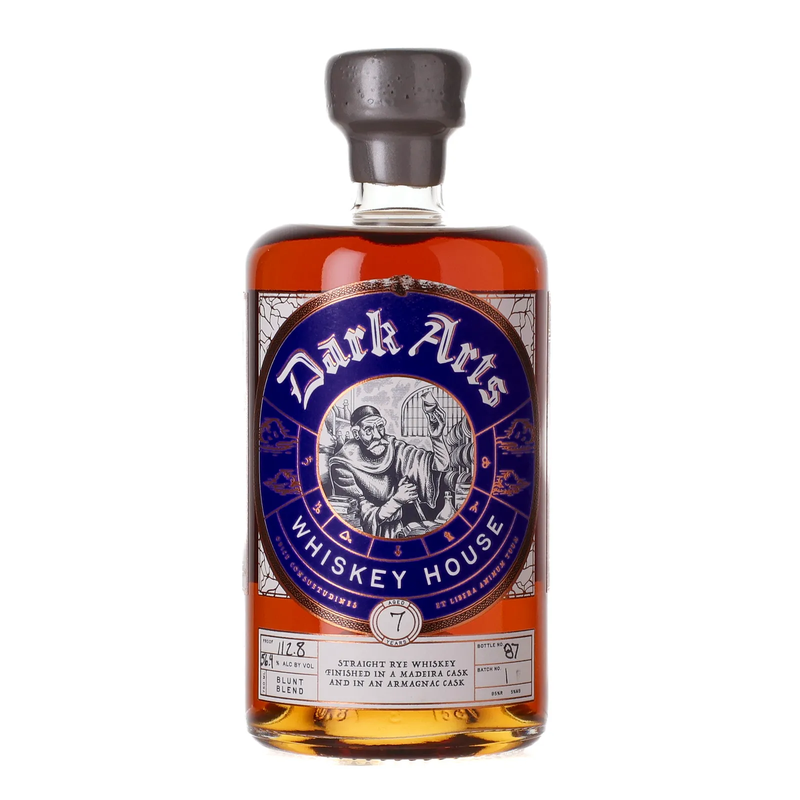 Dark Arts Whiskey House Blunt Blend 7 Year Old, Armagnac & Madeira Cask, Batch No. 1, Dark Arts Whiskey House, 56.4% whisky bottle