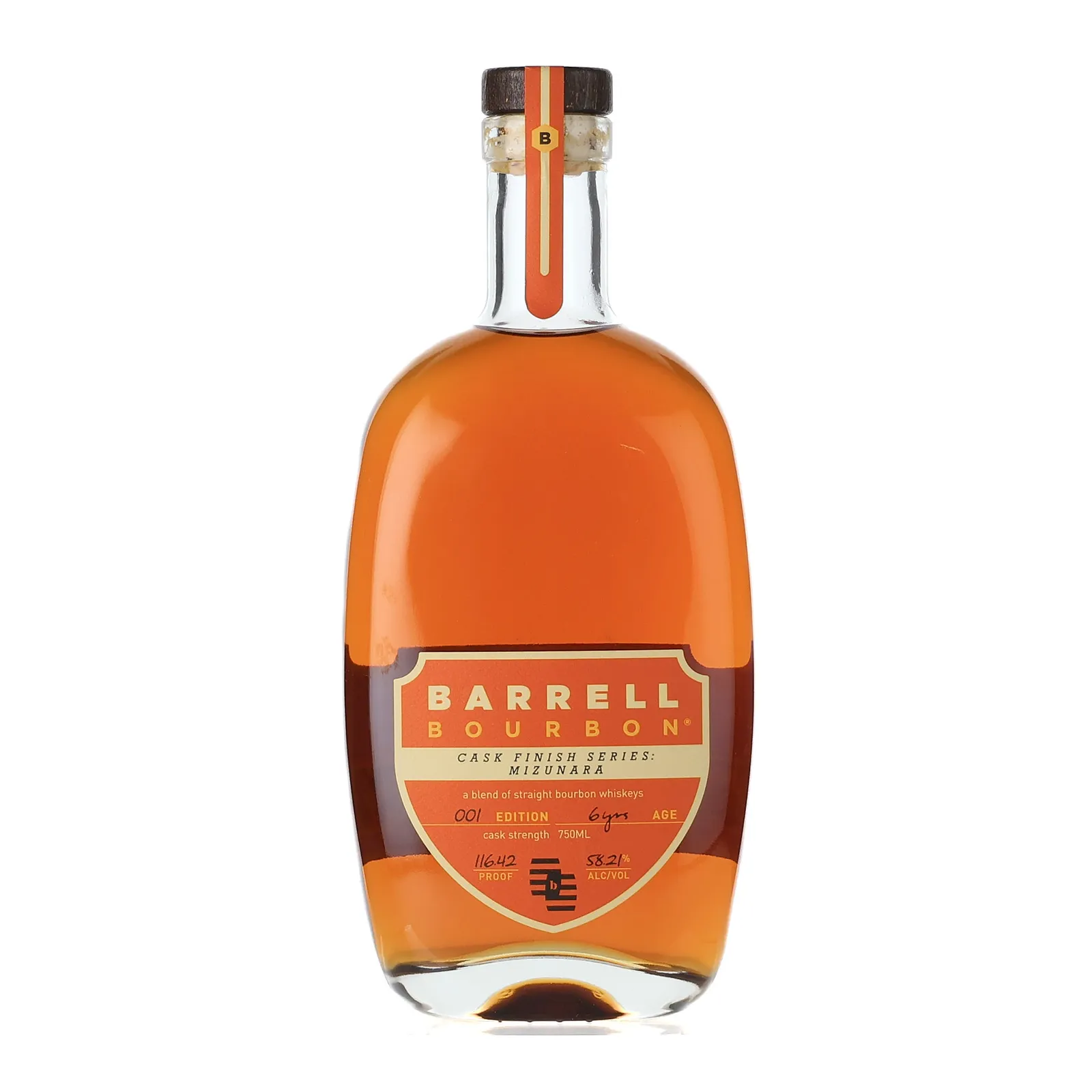 Barrell Craft Spirits Cask Finish Series: Mizunara 6 Year Old, Mizunara Cask, Batch No. 001, 58.2% whisky bottle