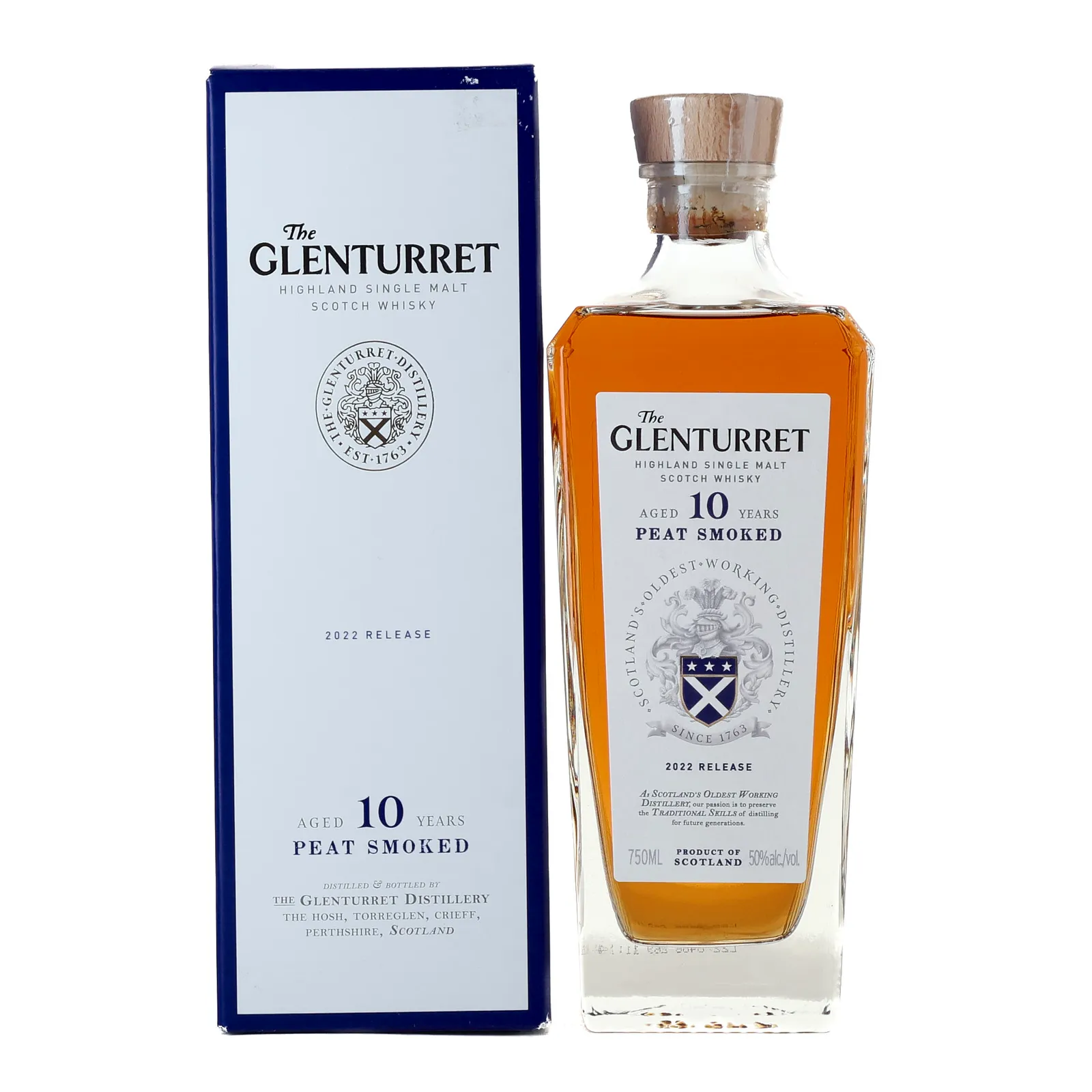 Glenturret Peat Smoked 10 Year Old, 2022, 50% whisky bottle