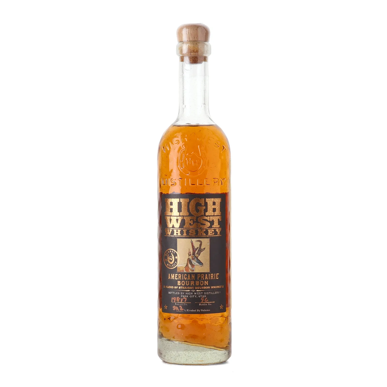 High West American Prairie Bourbon Healthy Spirits Private Barrel Selection, Peated Whiskey Cask, Cask #19817, 50.2% whisky bottle