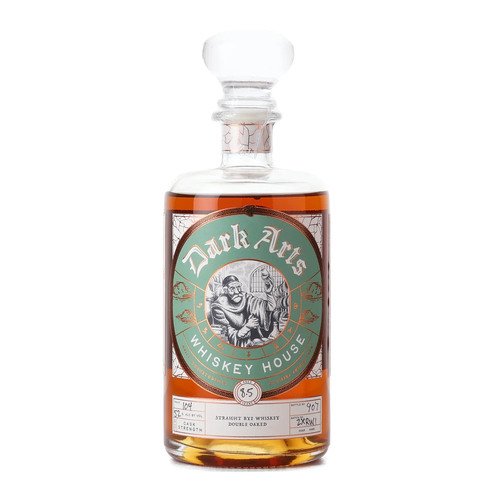 Dark Arts Dark Star Double Oak Straight Rye 8 Year Old, Oak Cask, Batch No. 2XRW1, 2024, 52% whisky bottle
