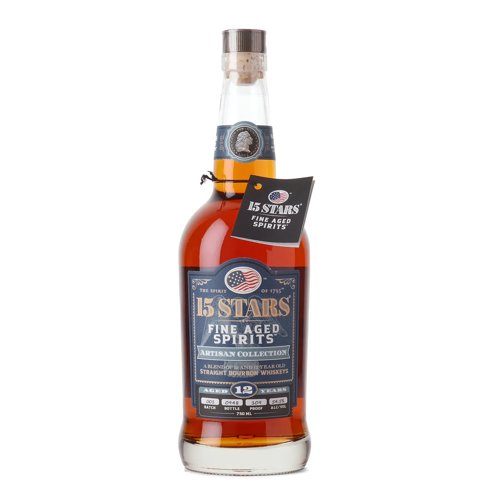 15 Stars Artisan Collection 12 Year Old, Batch No. 001, 54.5% whisky bottle