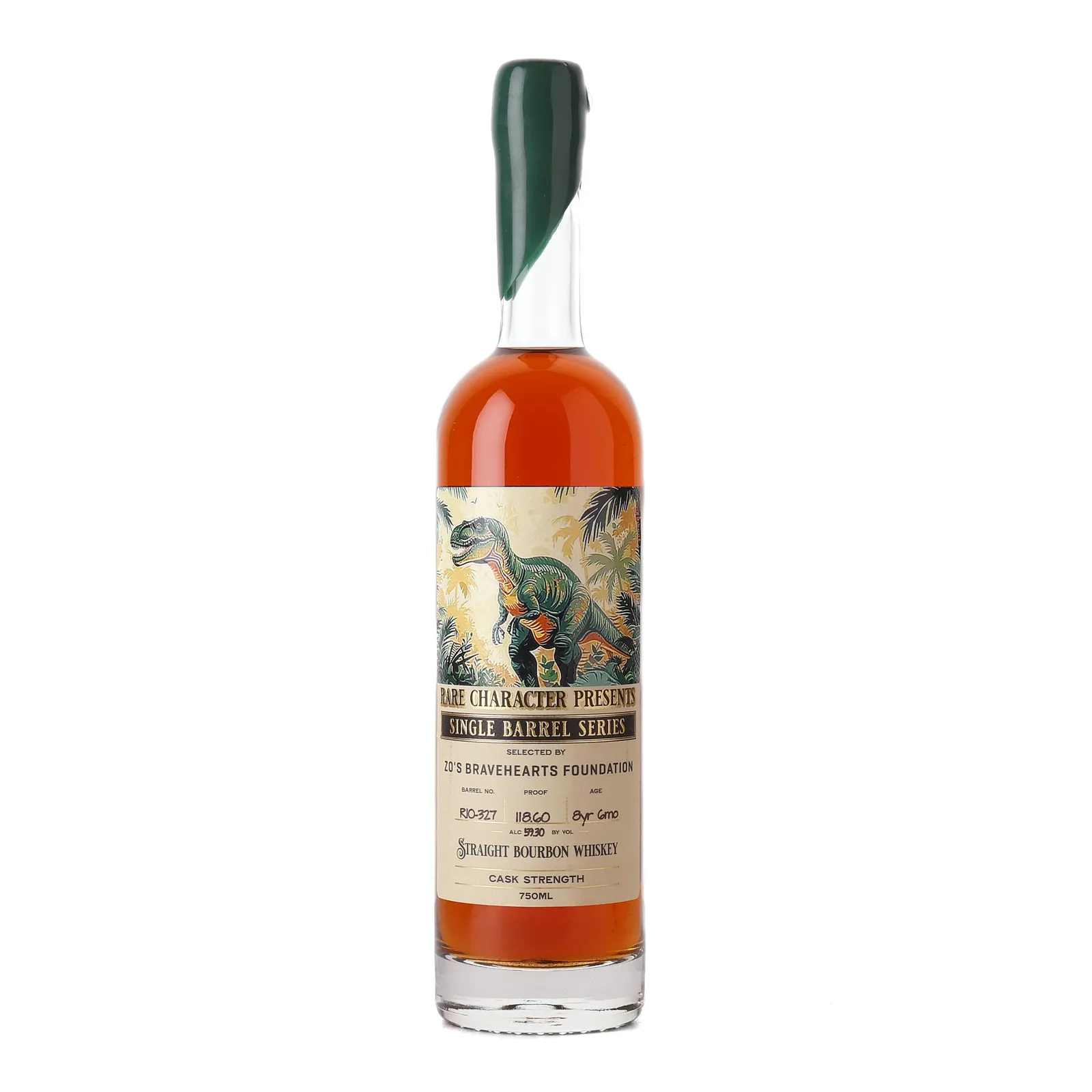 Rare Character Single Barrel Series RIO 8 Year Old, New Charred Oak Cask, Cask No. RIO-327, 2016, Rare Character, 59.3% whisky bottle