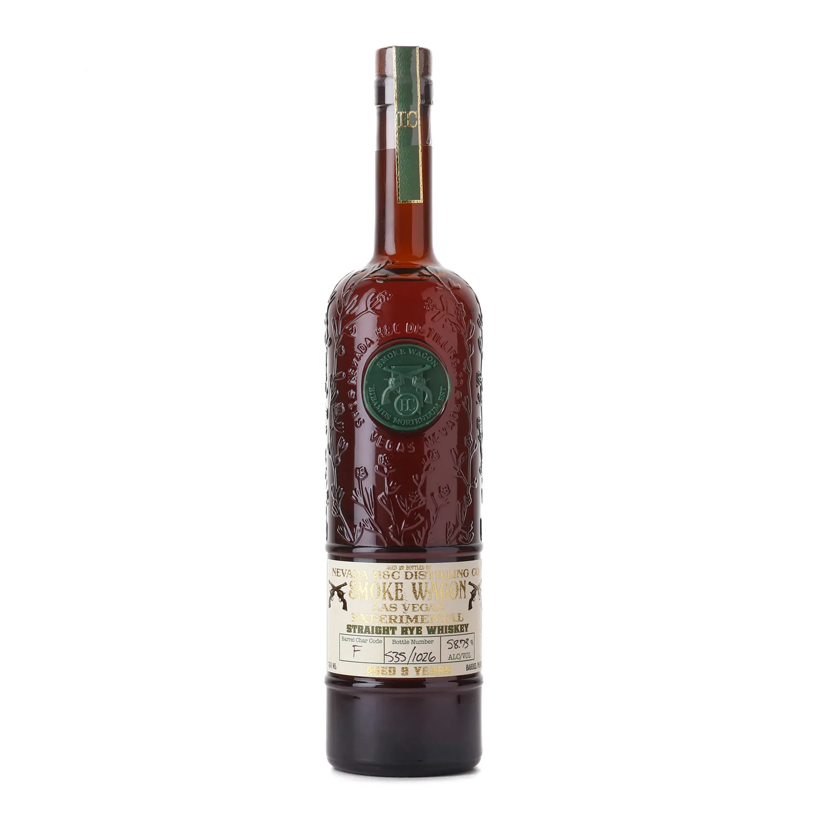 Smoke Wagon Experimental Straight Rye Barrel Char Code F 9 Year Old, 2022, 58.73% whisky bottle