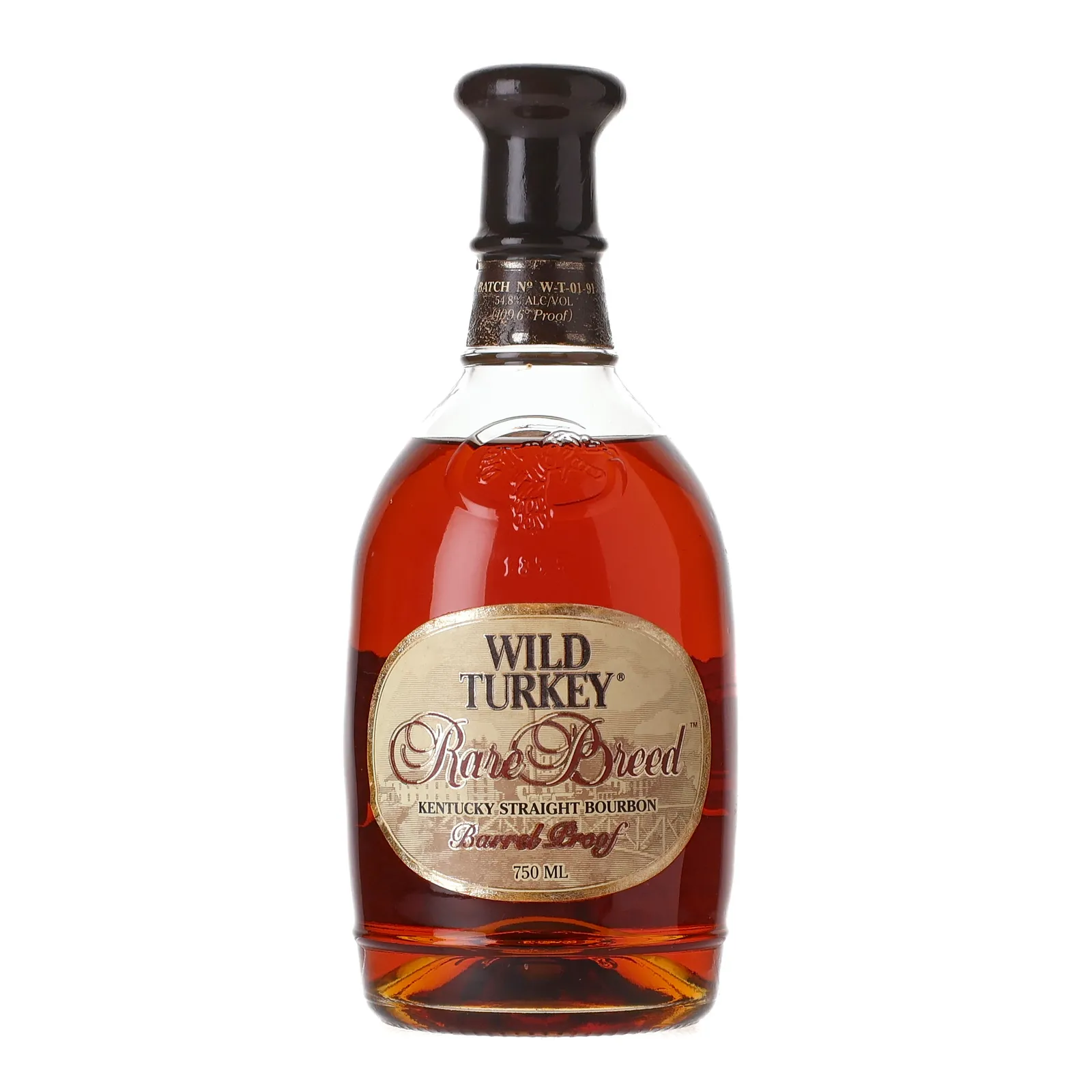 Wild Turkey Rare Breed Barrel Proof Batch W-T-01-91, New Charred Oak Cask, Batch W-T-01-91, 1991, 54.8% whisky bottle