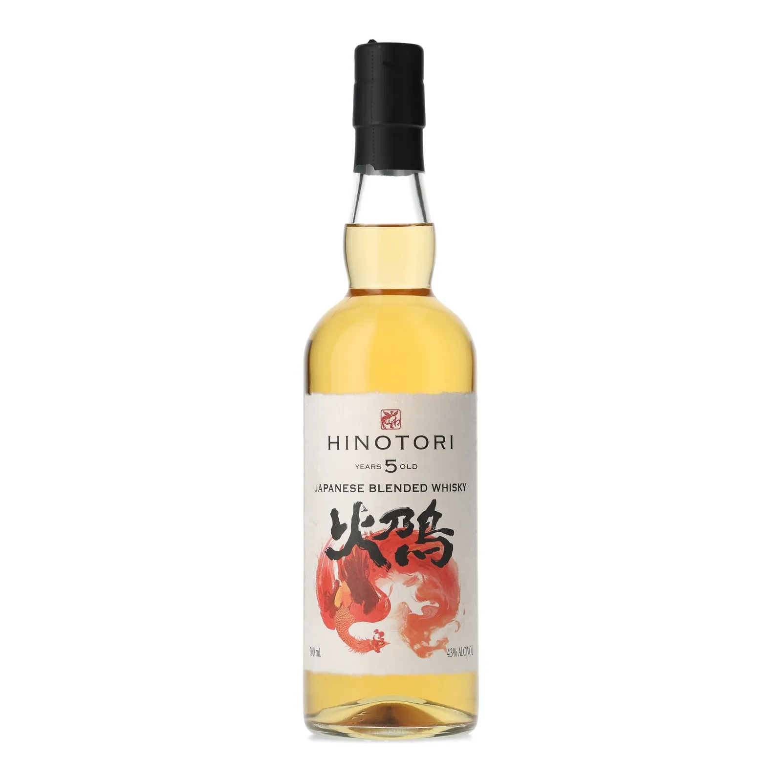 Hinotori 5 Year Old, 43% whisky bottle