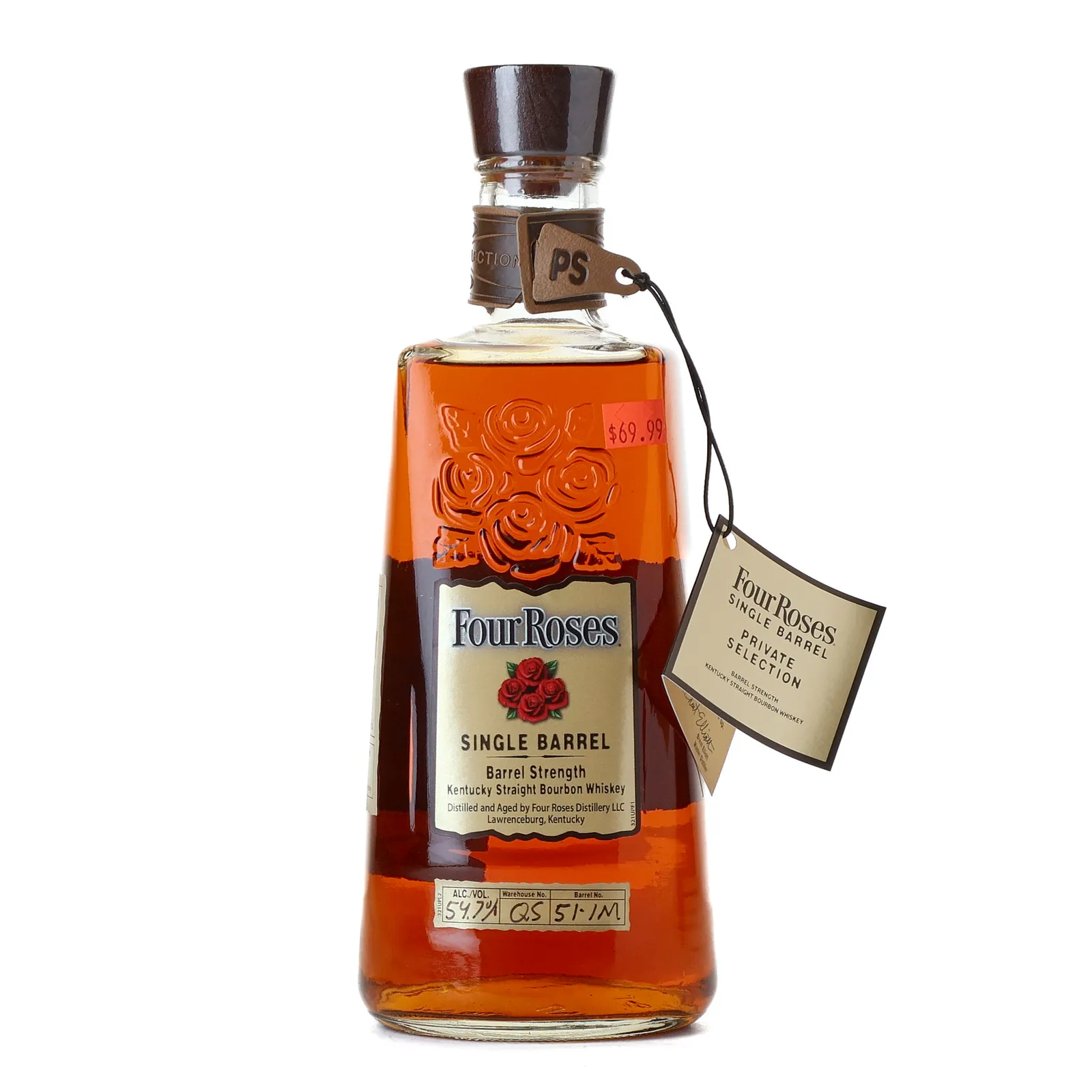 Four Roses Single Barrel Private Selection OESK Lynnway Liquors 9 Year Old, Cask #51-1M, 54.7% whisky bottle