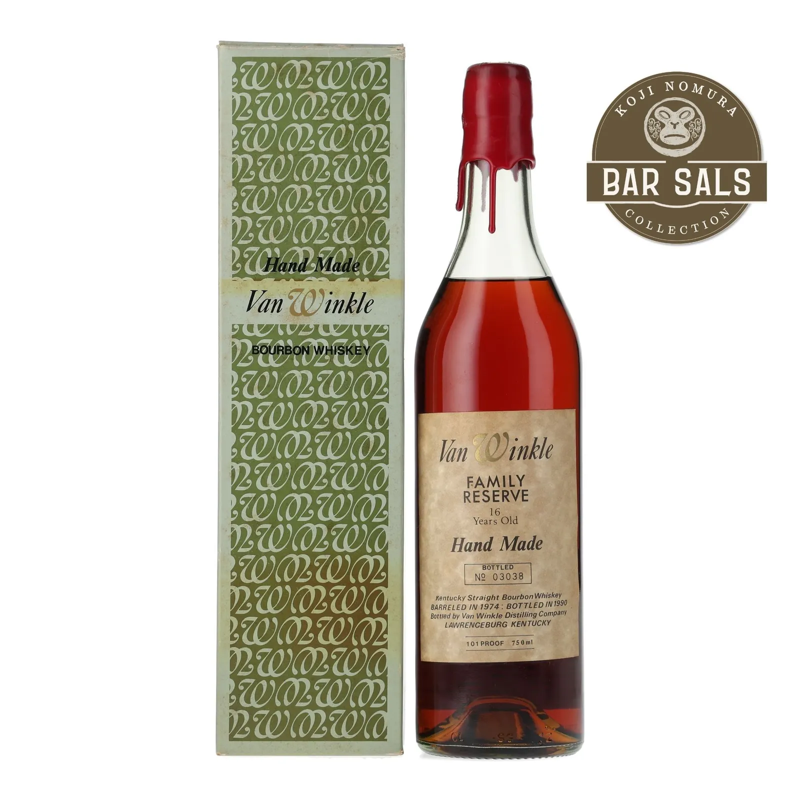 Van Winkle Family Reserve 16 Year Old, New Charred Oak Cask, 1990, 50.5% whisky bottle