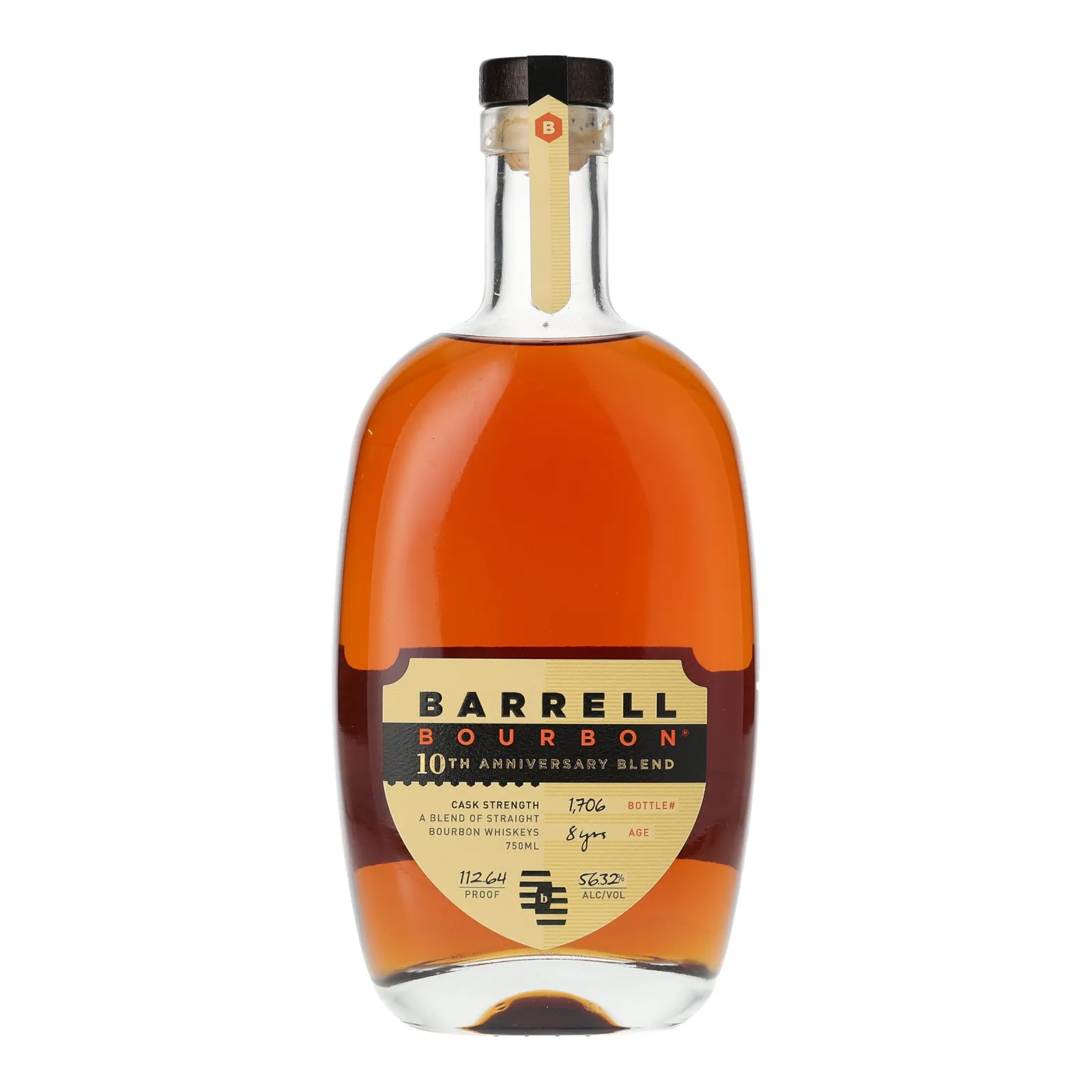 Barrell Craft Spirits 10th Anniversary Blend Cask Strength 8 Year Old, Bourbon Cask, 56.3% whisky bottle