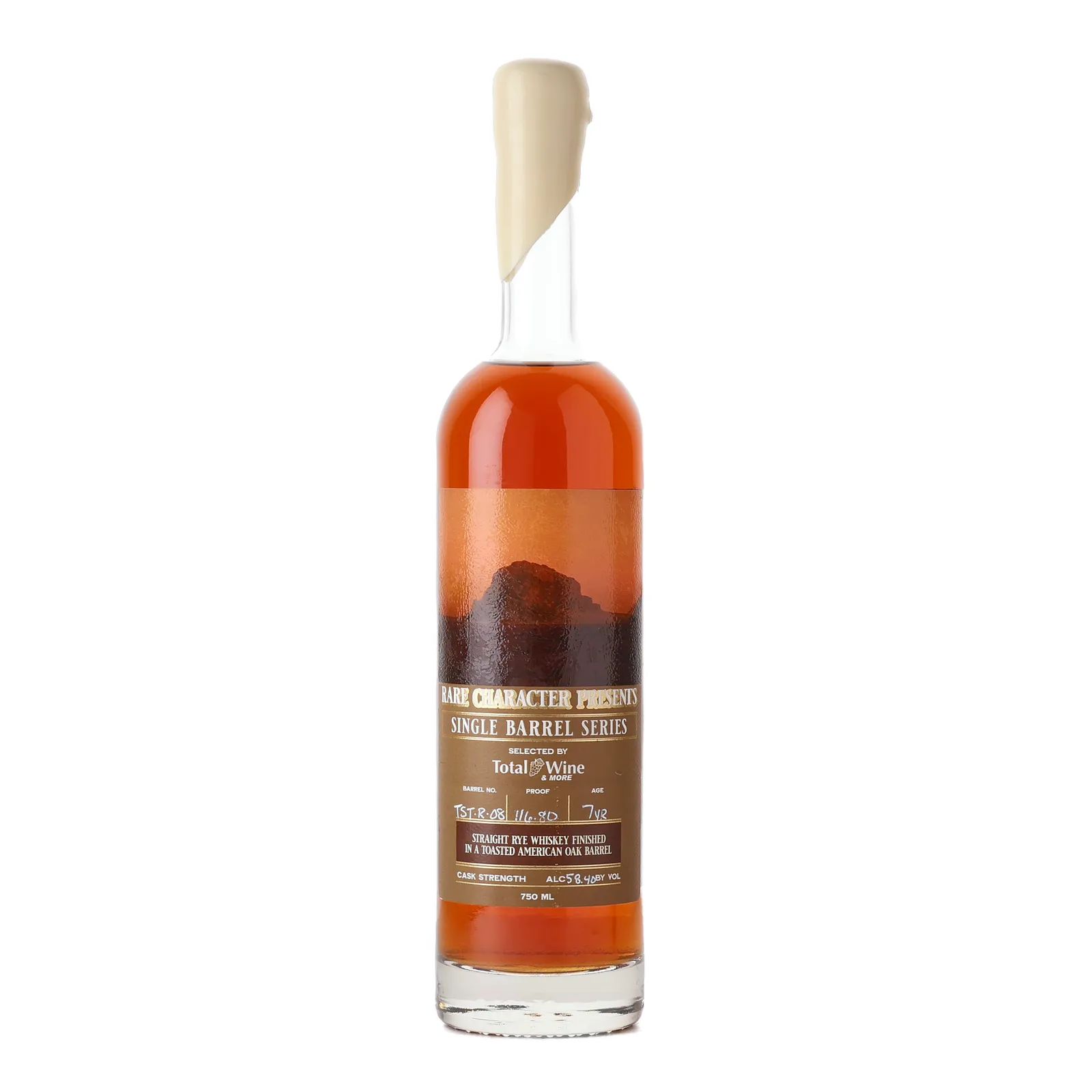 Rare Character Single Barrel Series 7 Year Old, Toasted American Oak Cask, Cask #TST-R-08, 2024, 58.4% whisky bottle