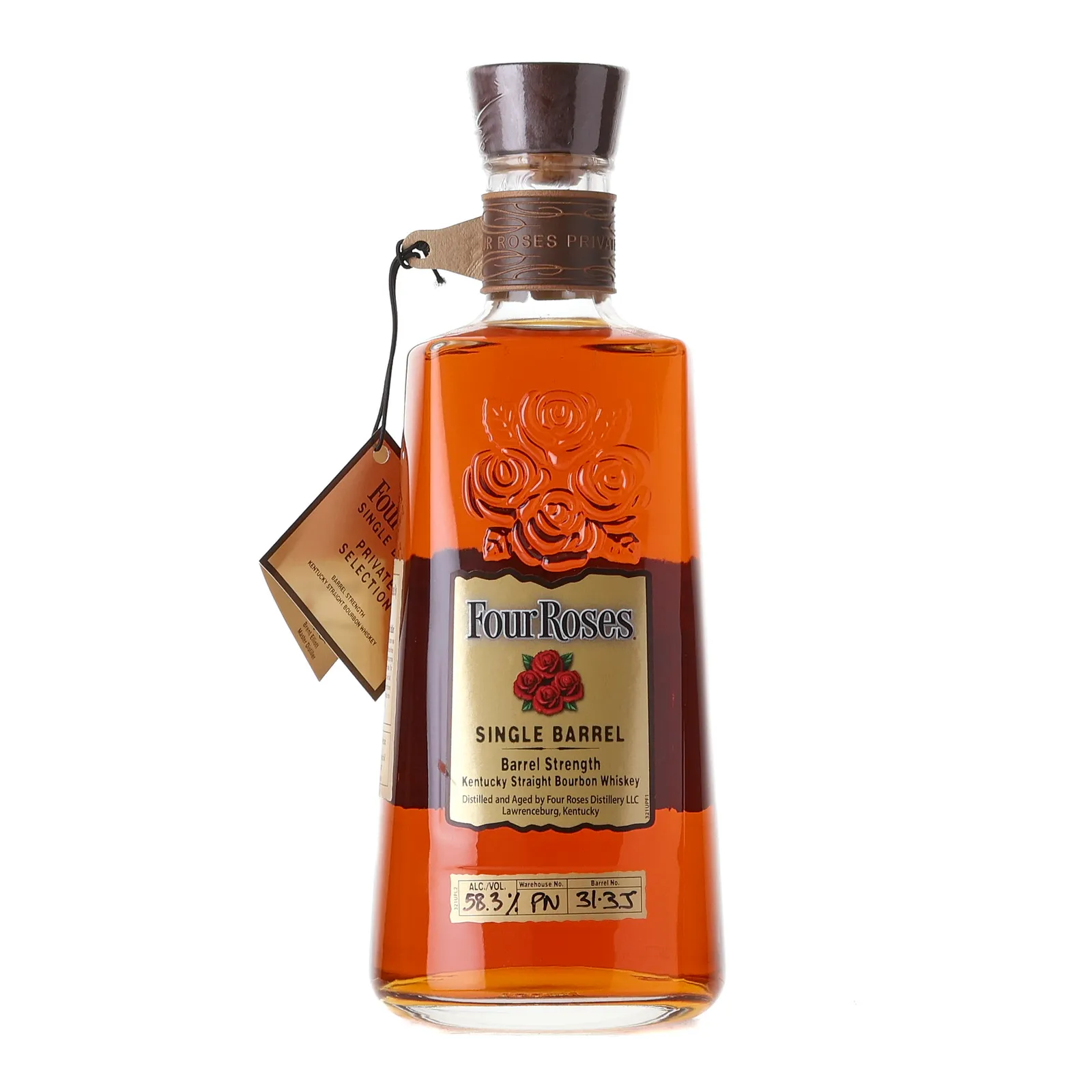 Four Roses Single Barrel Barrel Strength OBSO Private Barrel Selection 8 Year Old, Cask #31-3J, 2020, 58.3% whisky bottle