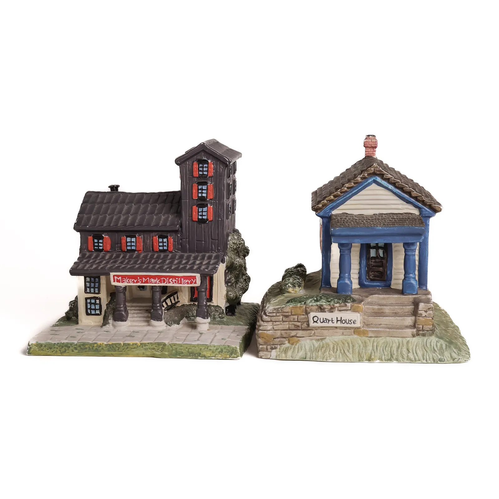 Maker's Mark Quart House & Distillery House Ceramic Replicas whisky bottle