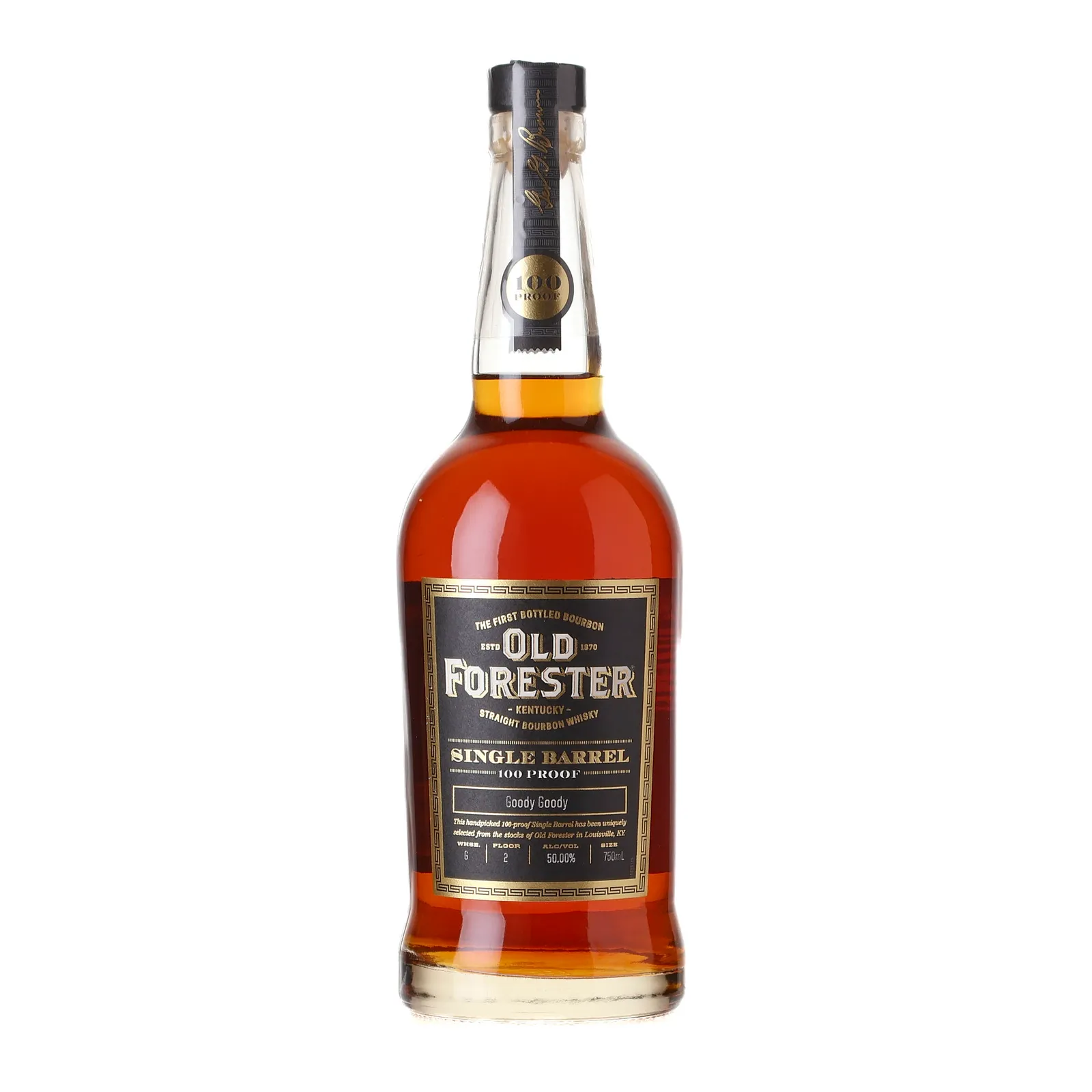 Old Forester Single Barrel 100 Proof 'Goody Goody' Private Barrel Selection, 50% whisky bottle