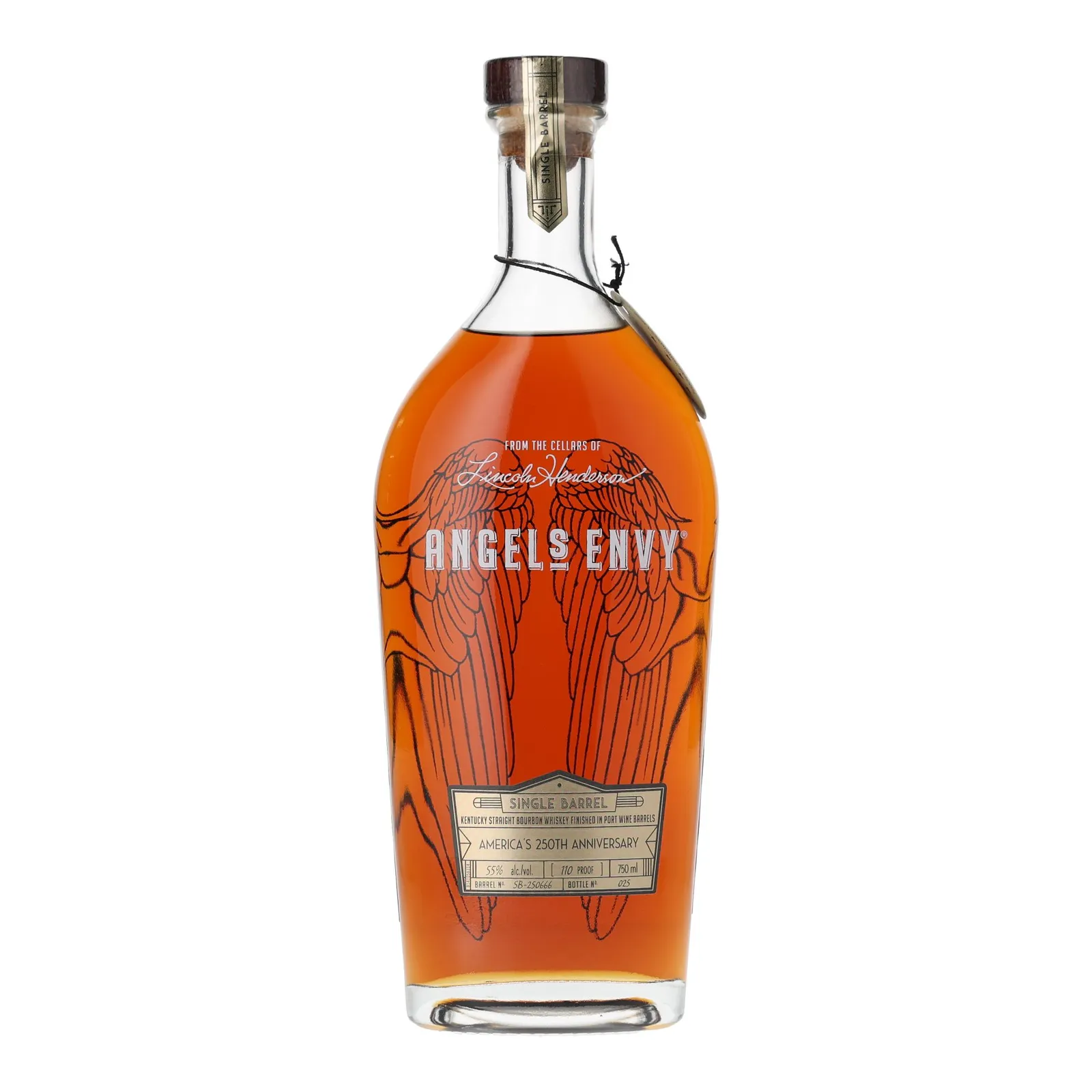 Angel's Envy America's 250th Anniversary Private Barrel Selection, Port Cask, Cask #SB-250666, 55% whisky bottle