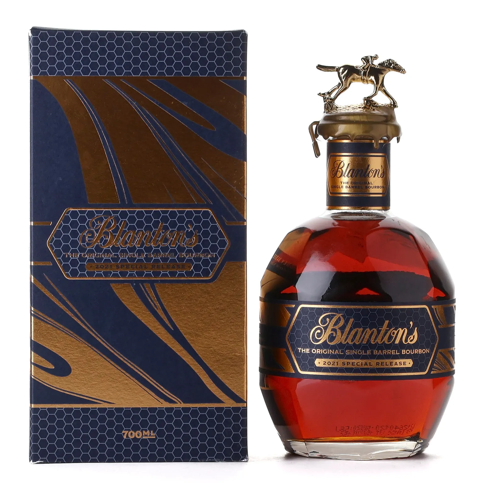 Blanton's Honey Barrel Special Release Bourbon, American White Oak Cask, Cask #685, Batch No. A, 2021, 67.6% whisky bottle