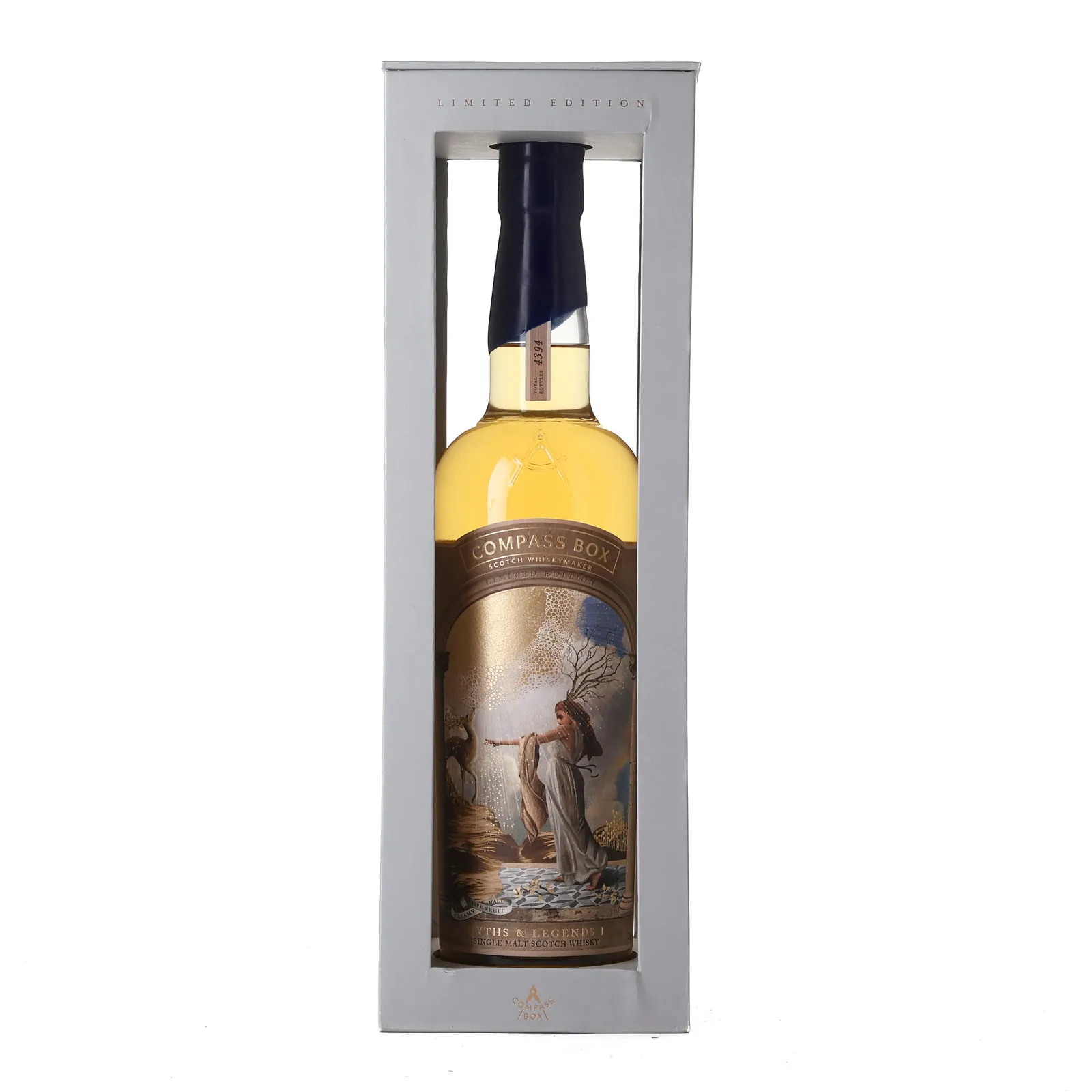 Compass Box Myths & Legends I, Bourbon & Recharred American Oak Cask, 2019, 46% whisky bottle