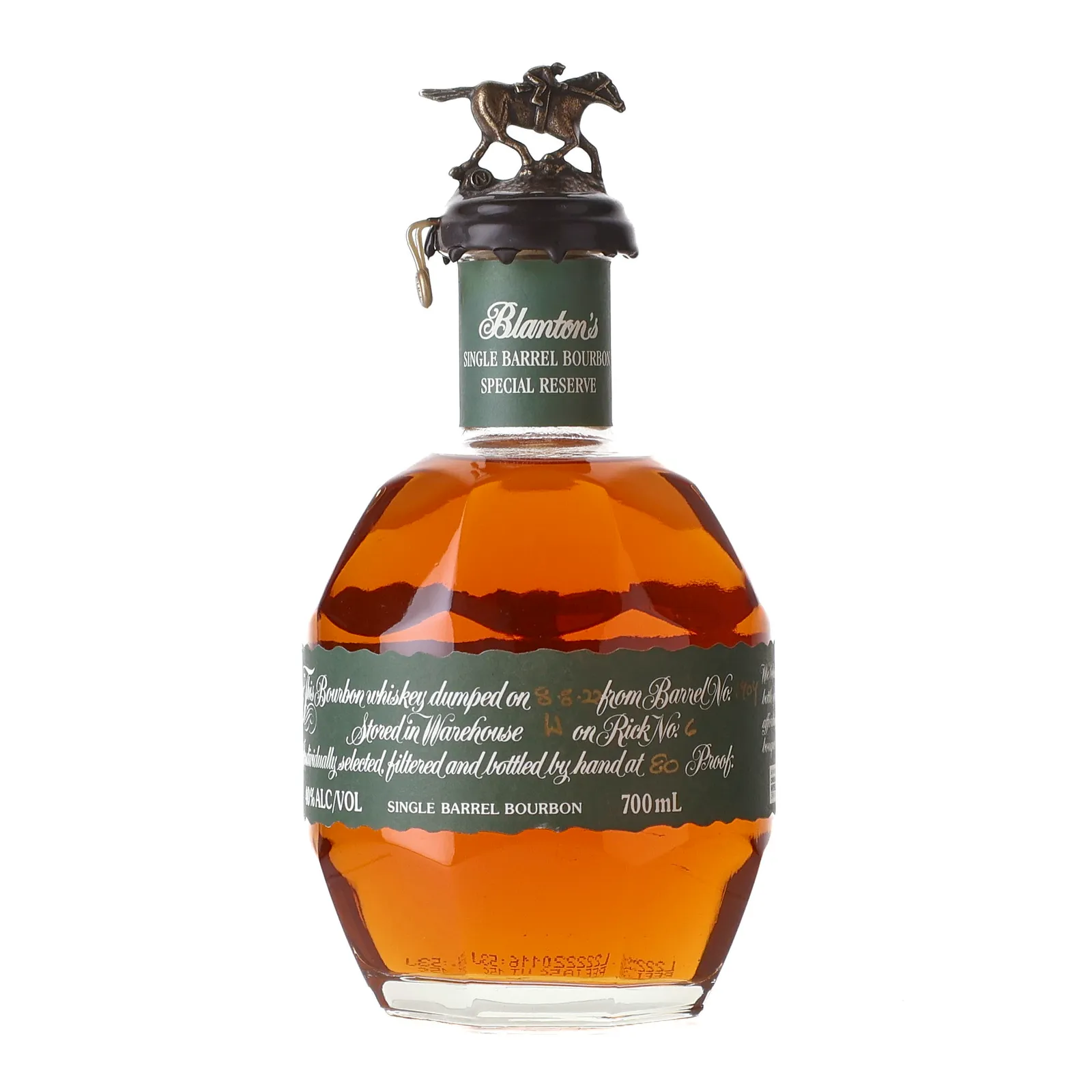 Buffalo Trace Blanton's Single Barrel Special Reserve, Cask #22, 40% whisky bottle