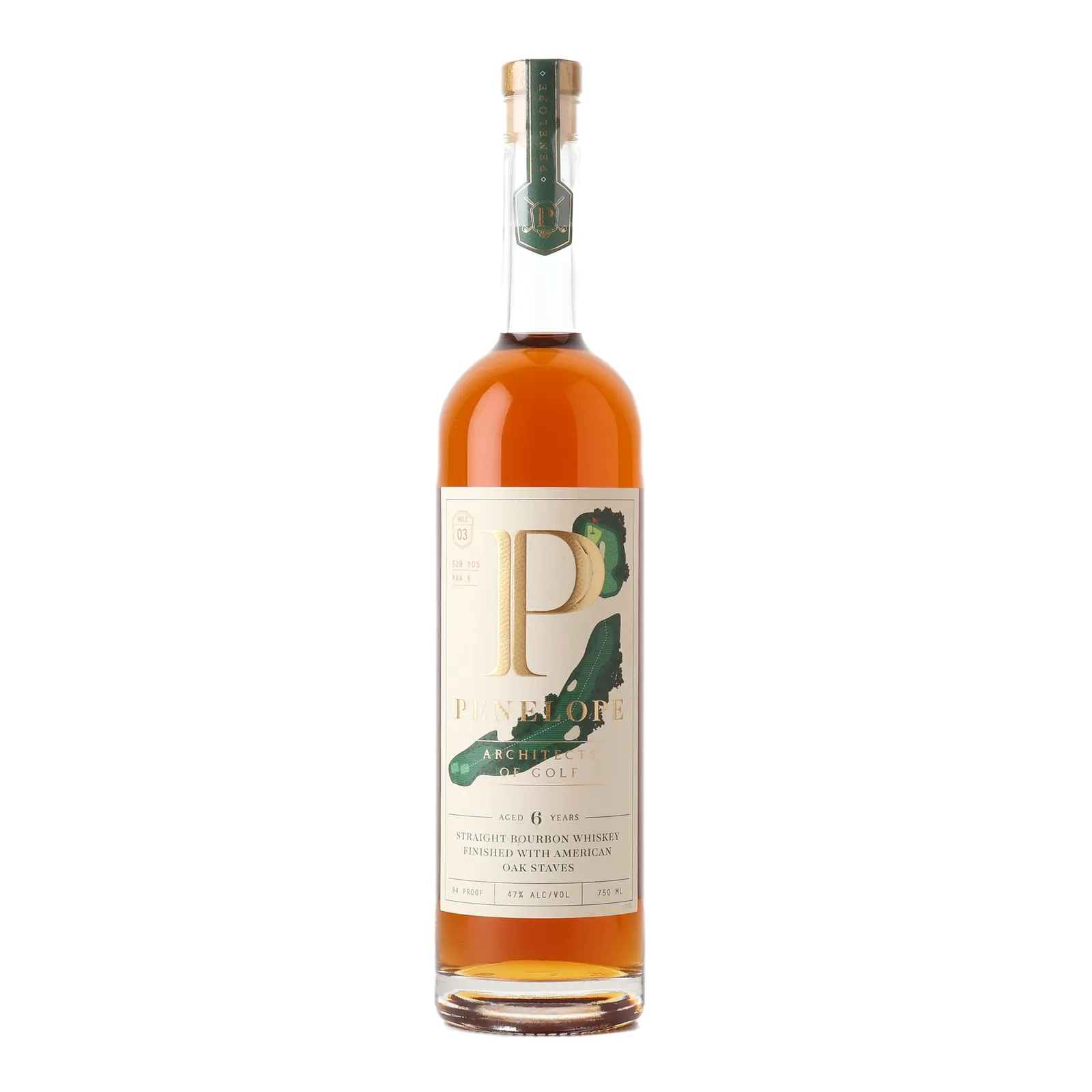 Penelope Architects of Golf Hole 3 6 Year Old, Oak Cask, 2024, 47% whisky bottle