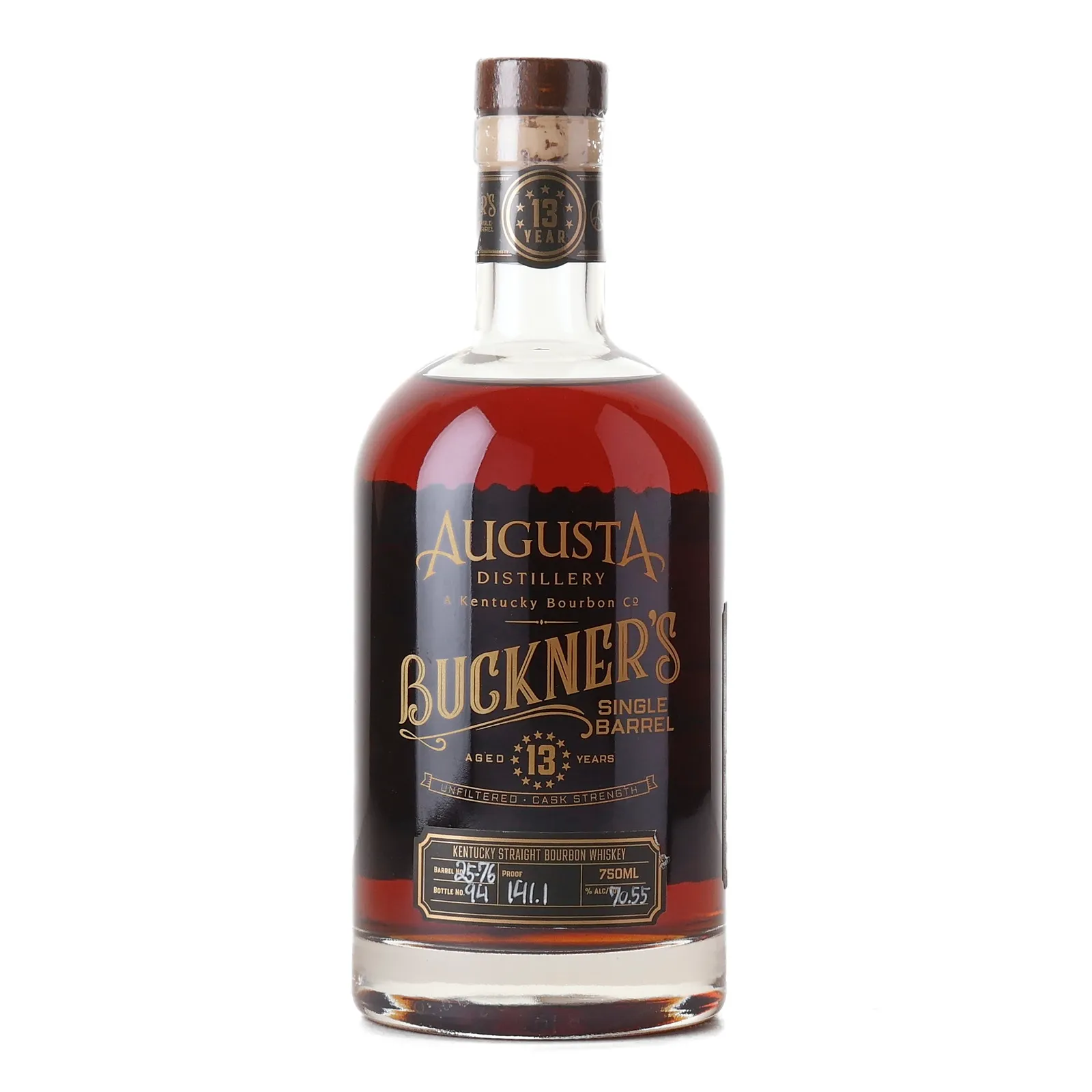 Buckner's Rochester Private Barrel Selection 13 Year Old, New Charred Oak Cask, Cask #5576, 70.55% whisky bottle
