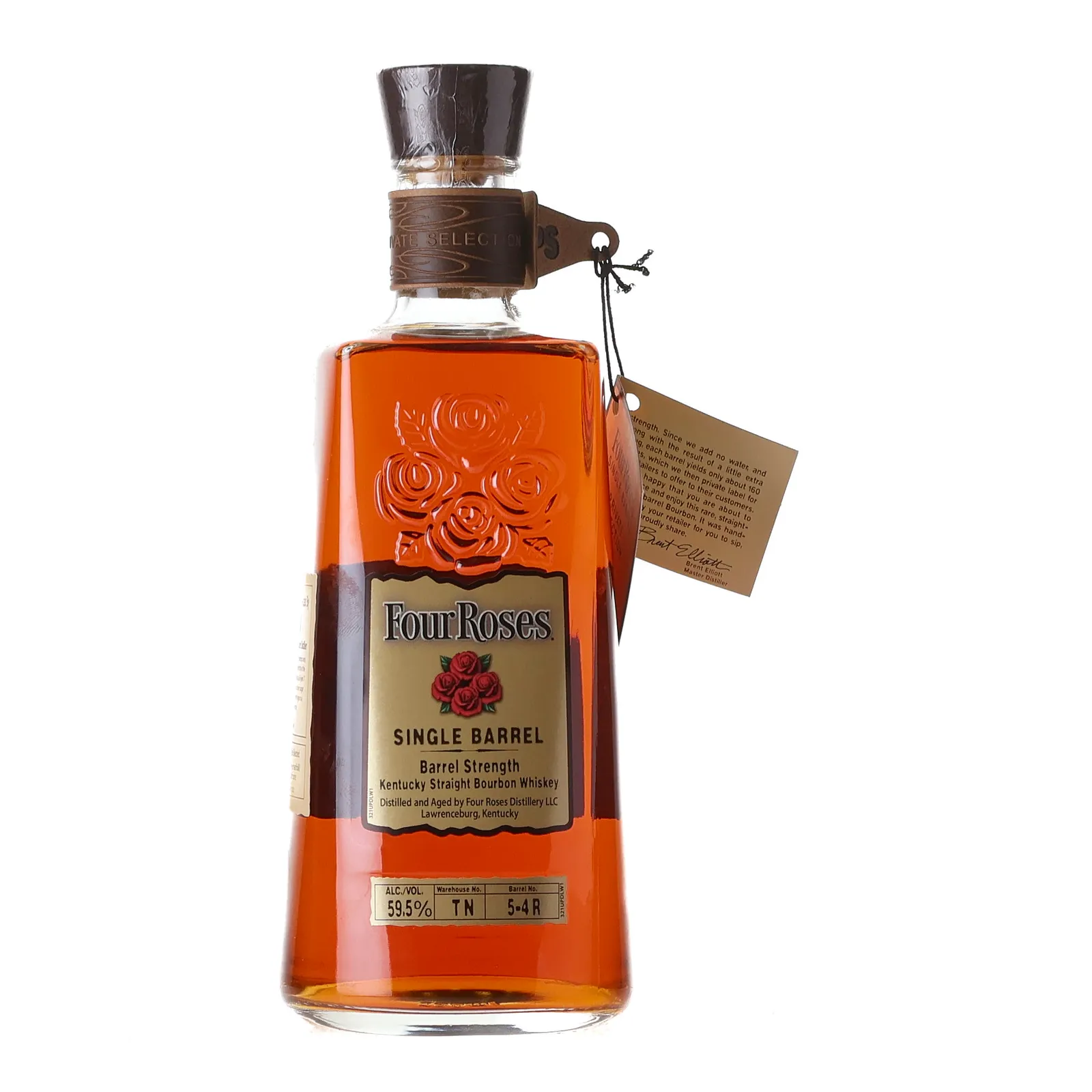 Four Roses Single Barrel Barrel Strength OBSK Private Barrel Selection 8 Year Old, Cask #5-4 R, 2023, 59.5% whisky bottle