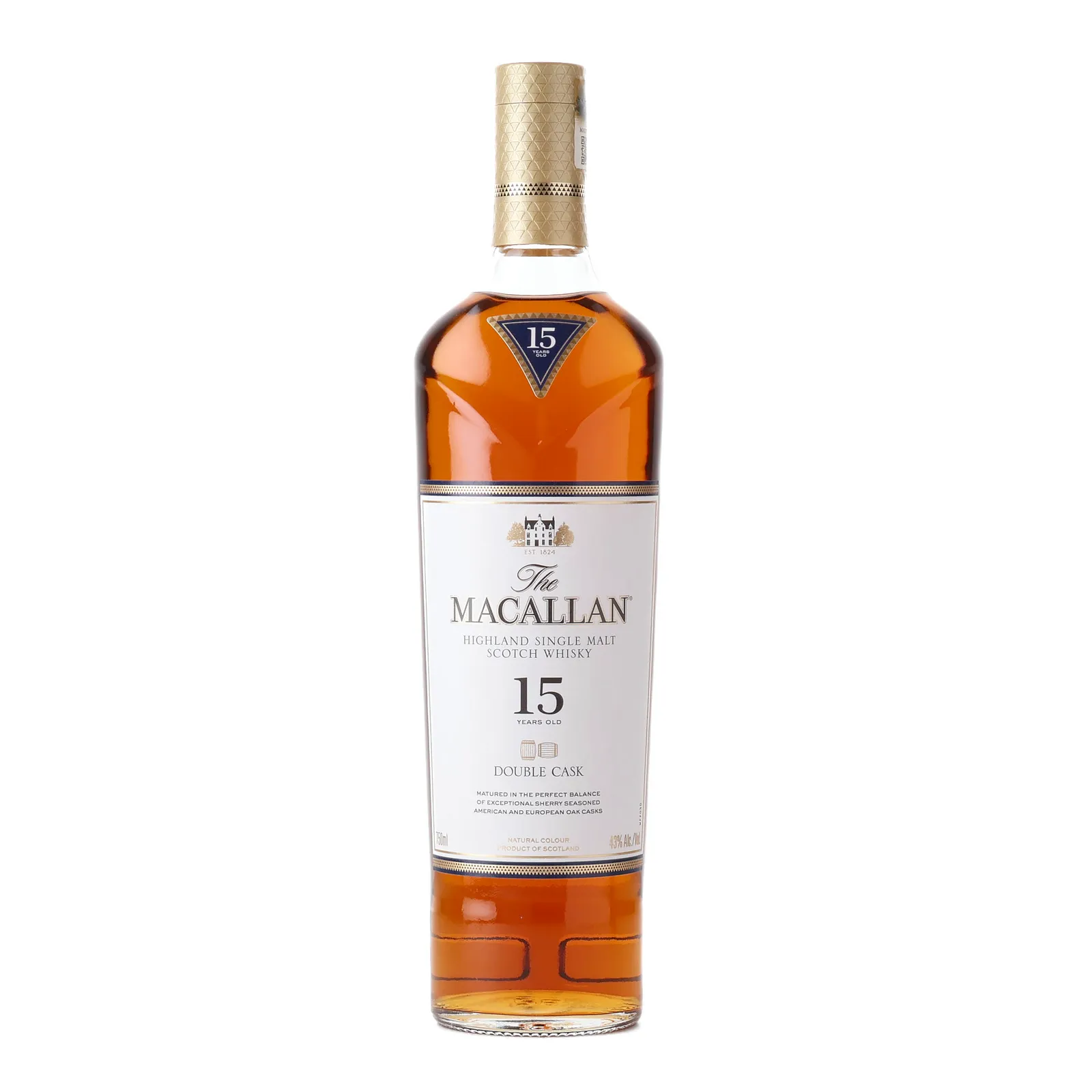 Macallan Double Cask #15 Year Old, Sherry Cask, 43% whisky bottle