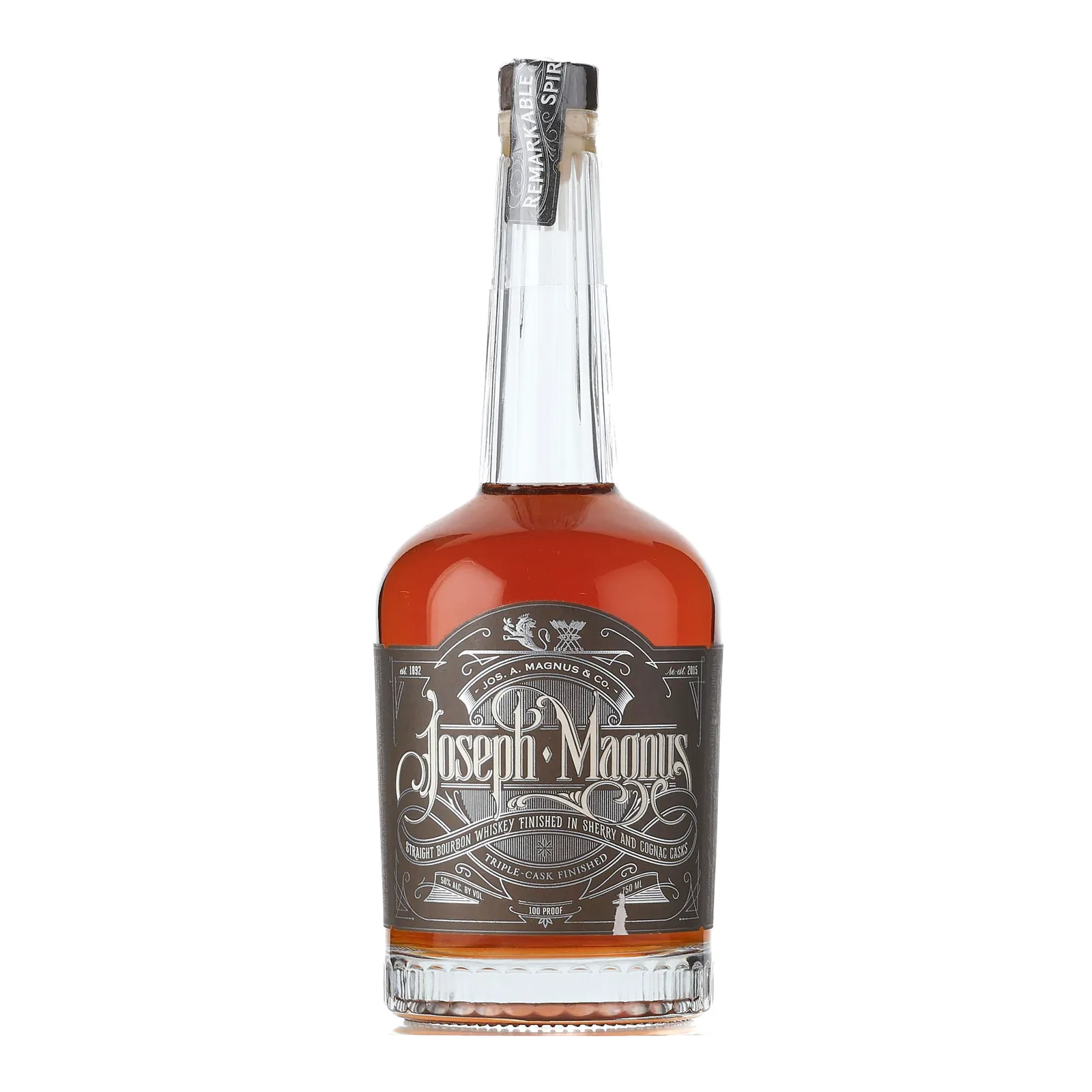 Joseph Magnus Triple Cask Finished, Cognac & Sherry Cask, Batch No. 360, 50% whisky bottle