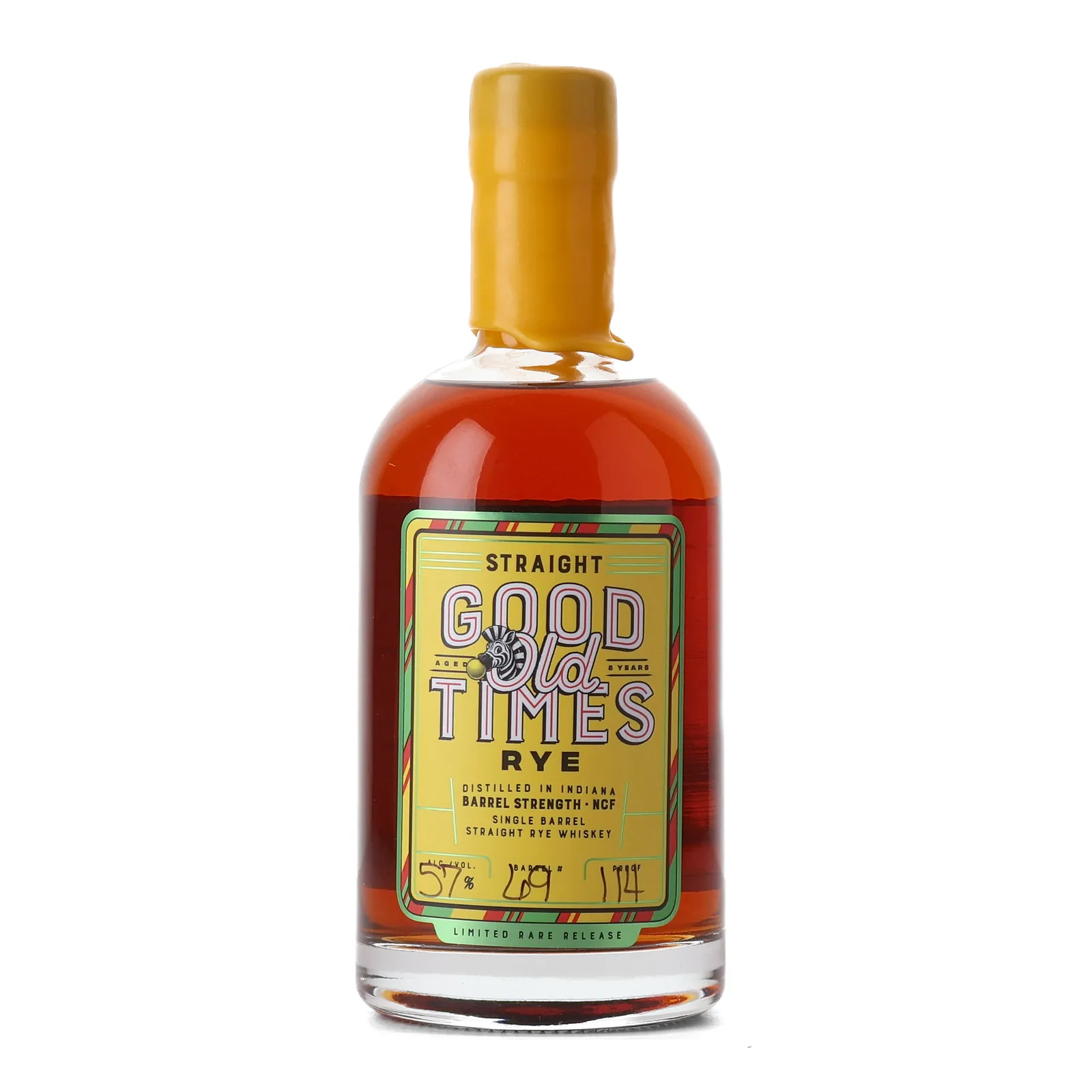 Good Old Times Barrel Strength Rye 8 Year Old, Cask #69, 57% whisky bottle