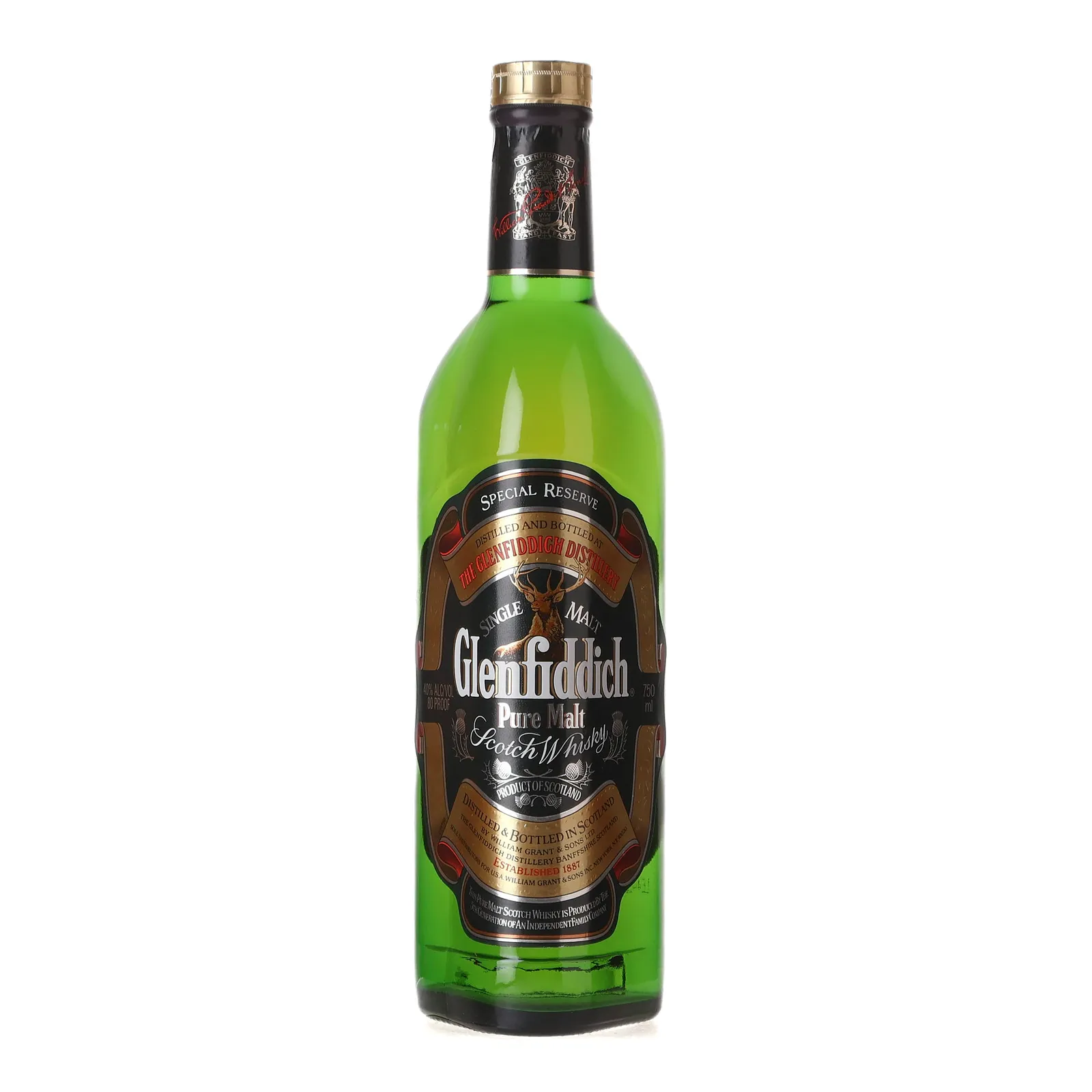 Glenfiddich Special Reserve 12 Year Old, Bourbon & Sherry Cask, 40% whisky bottle