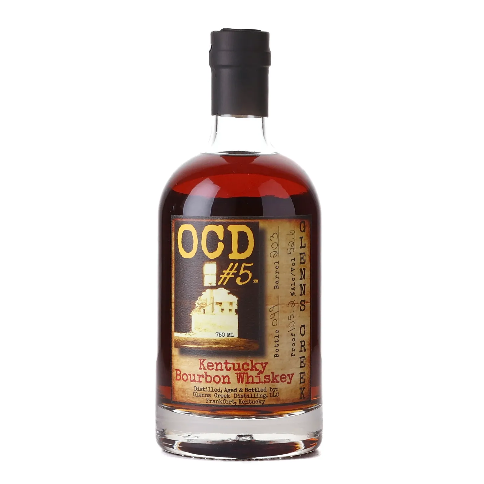 Glenns Creek OCD #5 Bourbon, Cask #203, 52.6% whisky bottle