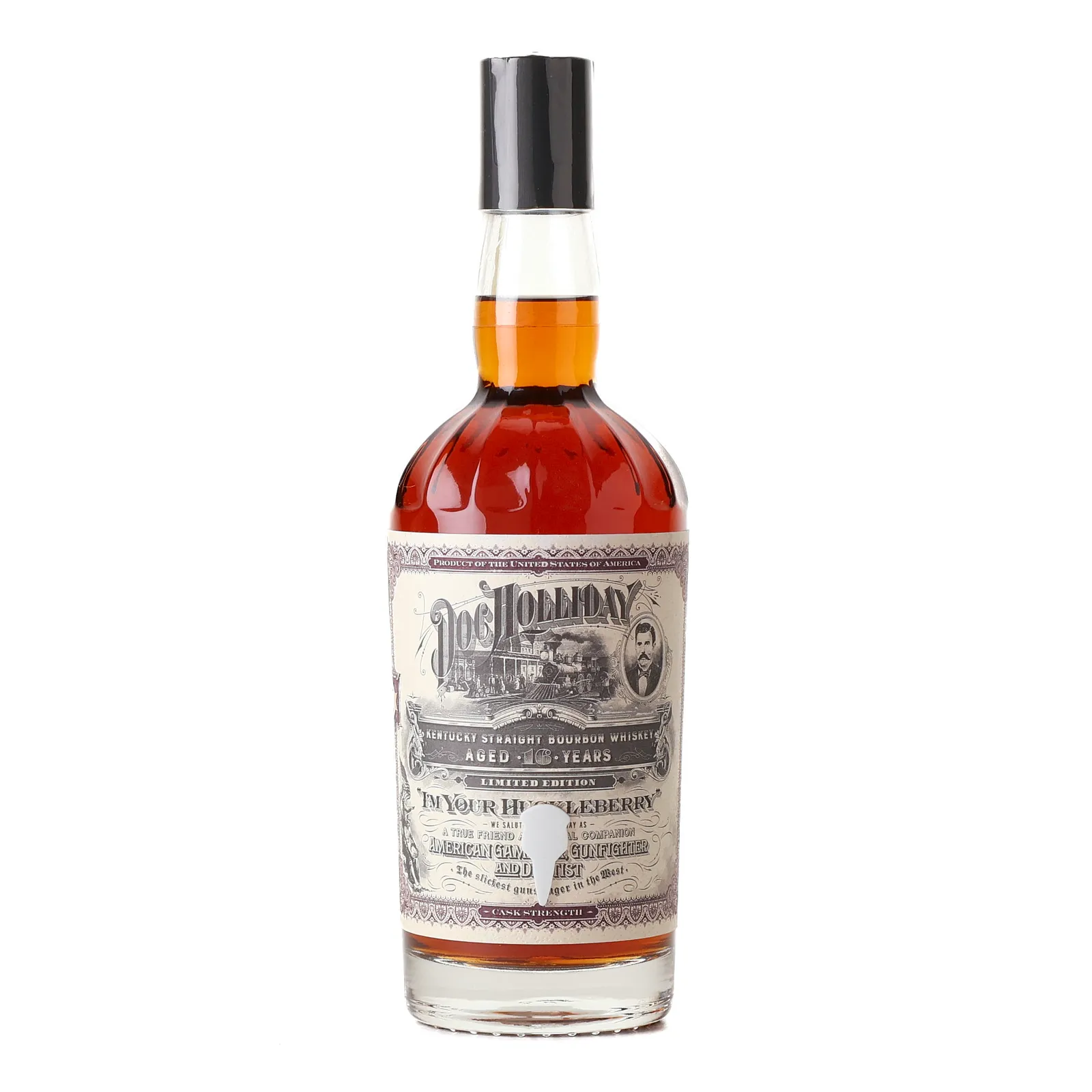 Doc Holliday 'I'm Your Huckleberry' Cask Strength Bourbon 'McFarland' Private Barrel Selection 16 Year Old, American Oak Cask, Cask #636, World Whiskey Society, 65.4% whisky bottle