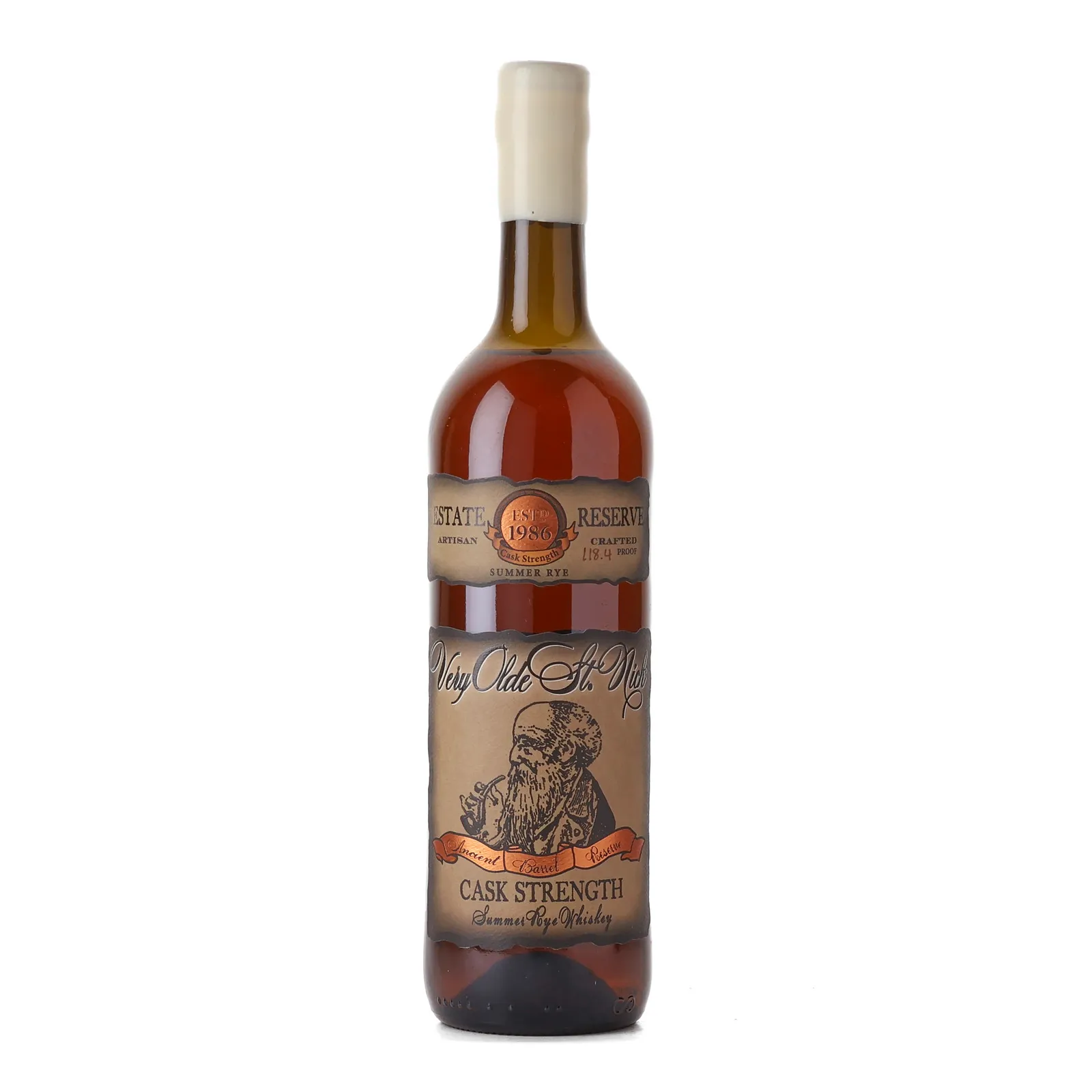 Very Olde St. Nick Estate Reserve Summer Rye, H-XE-4, 2019, 59.2% whisky bottle