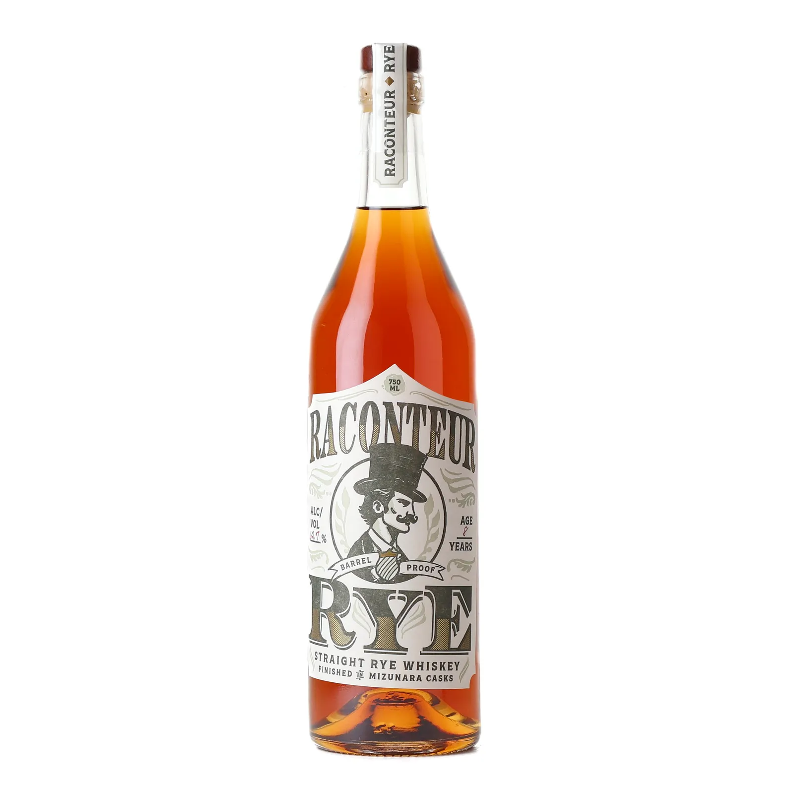 Raconteur Rye Barrel Proof 'Prime Barrel: Bardstown Muse' 8 Year Old, Mizunara Cask, Batch No. Prime Barrel: "Bardstown Muse", The Woodwork Collective, 62.7% whisky bottle