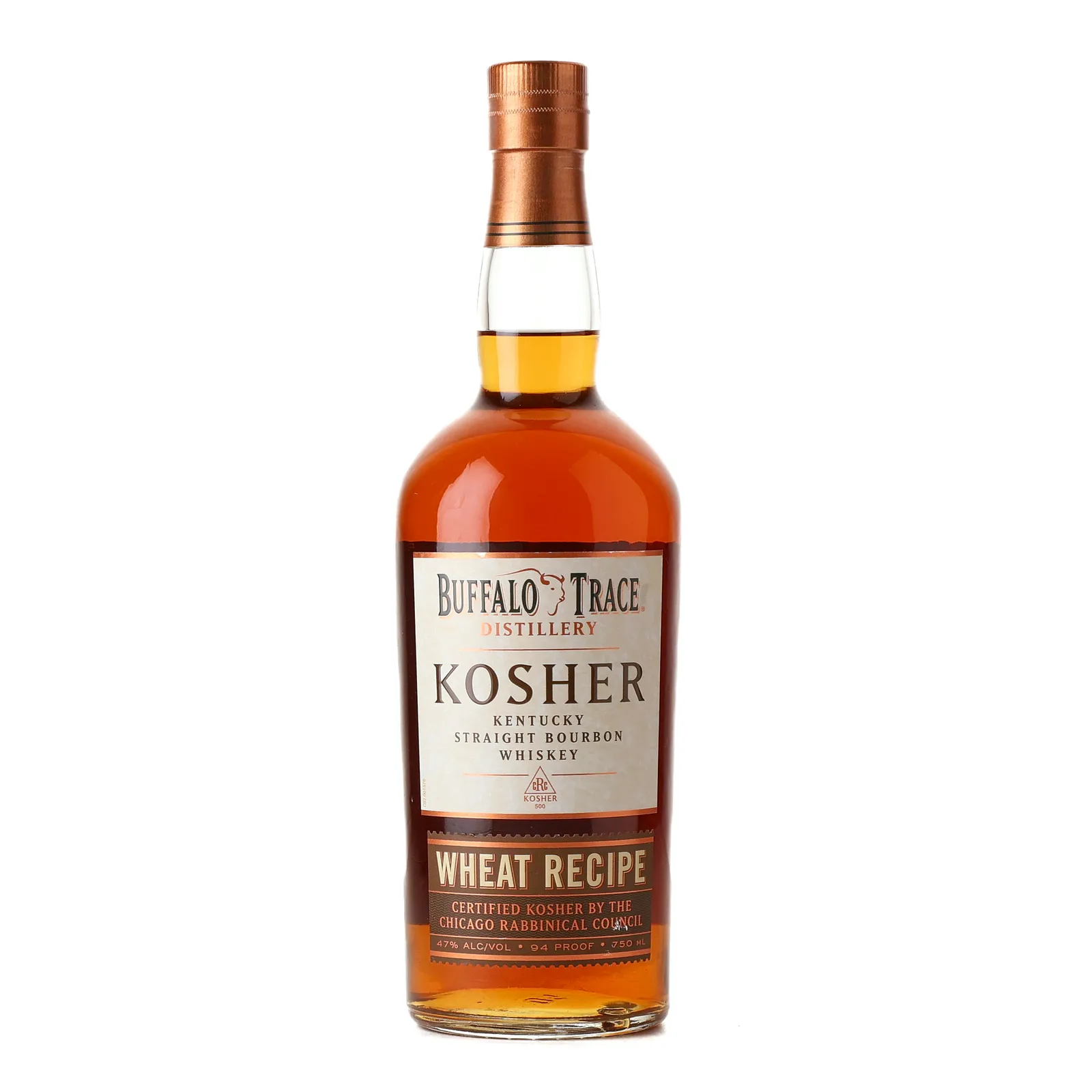Buffalo Trace Kosher Wheat Recipe 7 Year Old, 2020, 47% whisky bottle