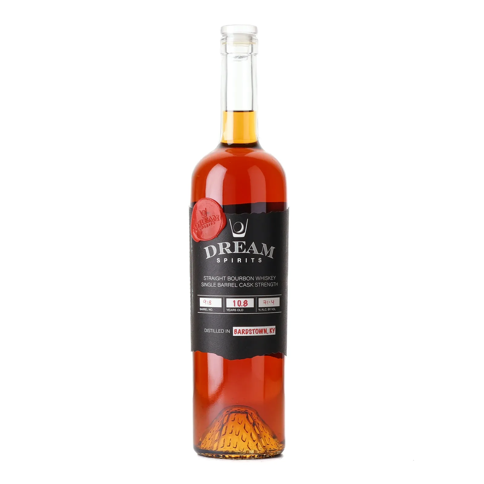 Dream Spirits Daryl's Dream Private Barrel Selection 10 Year Old, New Charred Oak Cask, Cask #918, Batch No. HAZMAT, 71.4% whisky bottle