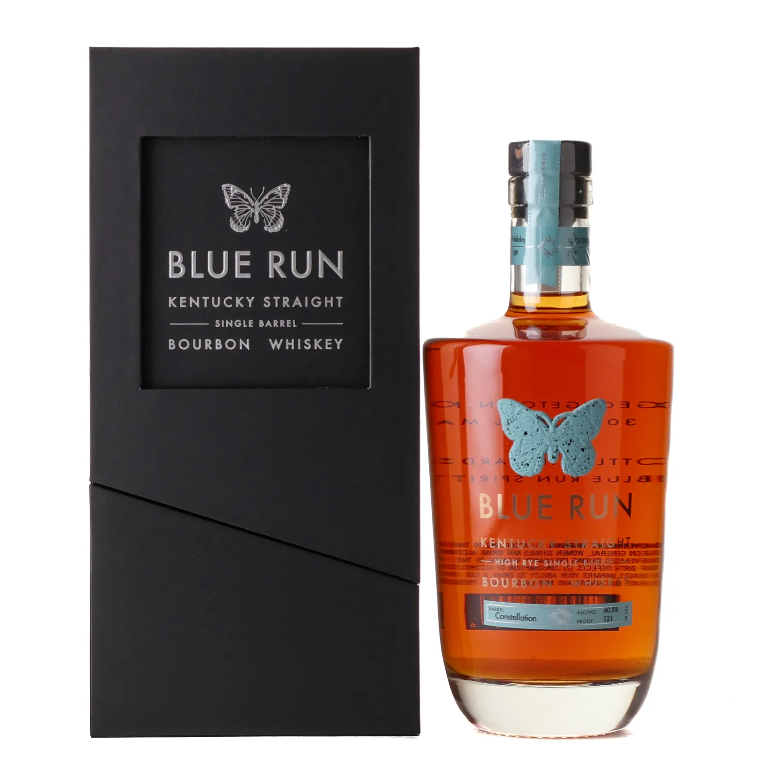 Blue Run Winter Solstice Collection Constellation High Rye Single Barrel, Cask #Constellation, Batch No. Holiday, 2022, 60.5% whisky bottle
