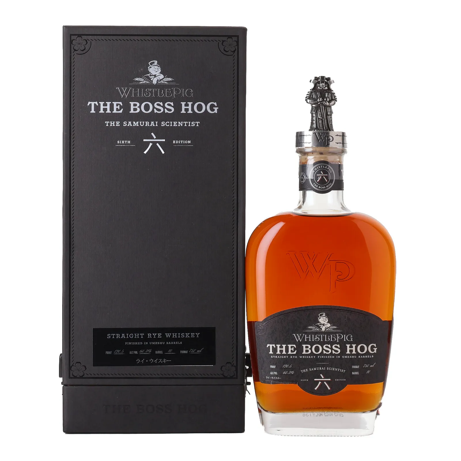 WhistlePig The Boss Hog 6th Edition The Samurai Scientist 16 Year Old, Umeshu Cask, Cask #10, 2019, 60.25% whisky bottle