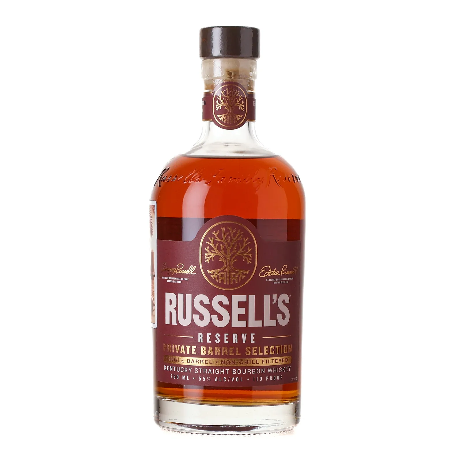Russell's Reserve Private Barrel Selection 8 Year Old, Bourbon Cask, Cask #25-0202, 2025, 55% whisky bottle